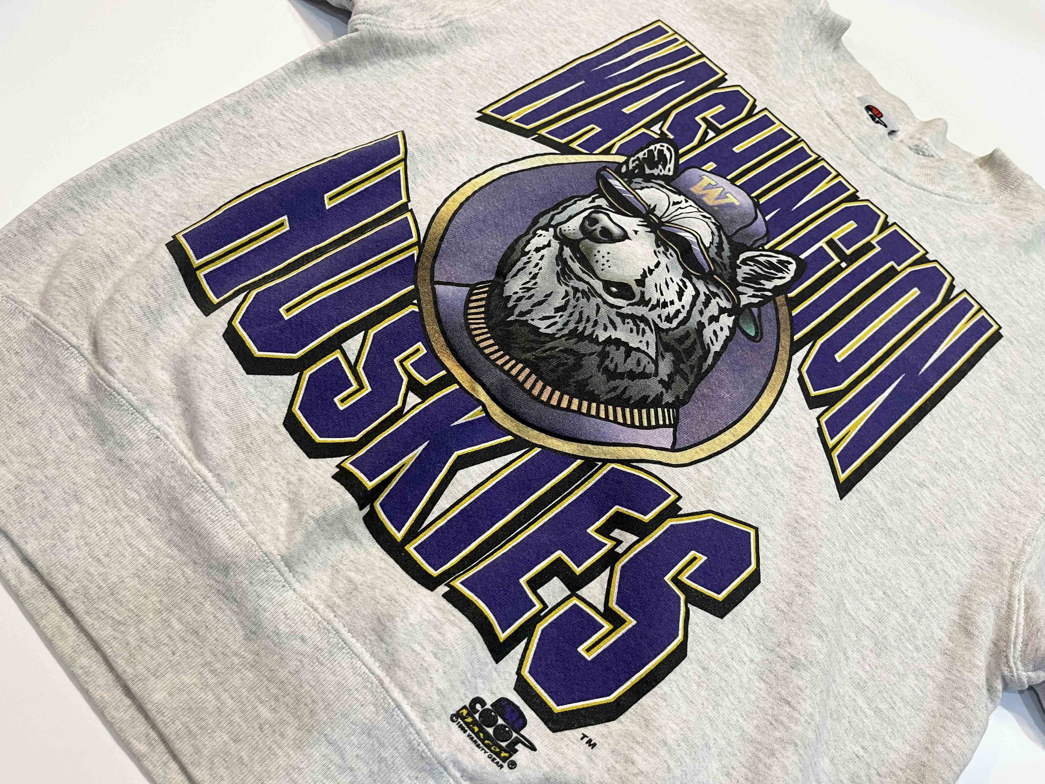 NCAA × Vintage Vintage 1996 NCAA Washington Huskies Crewneck Sweatshirt Size US L / EU 52-54 / 3 - 7 Thumbnail