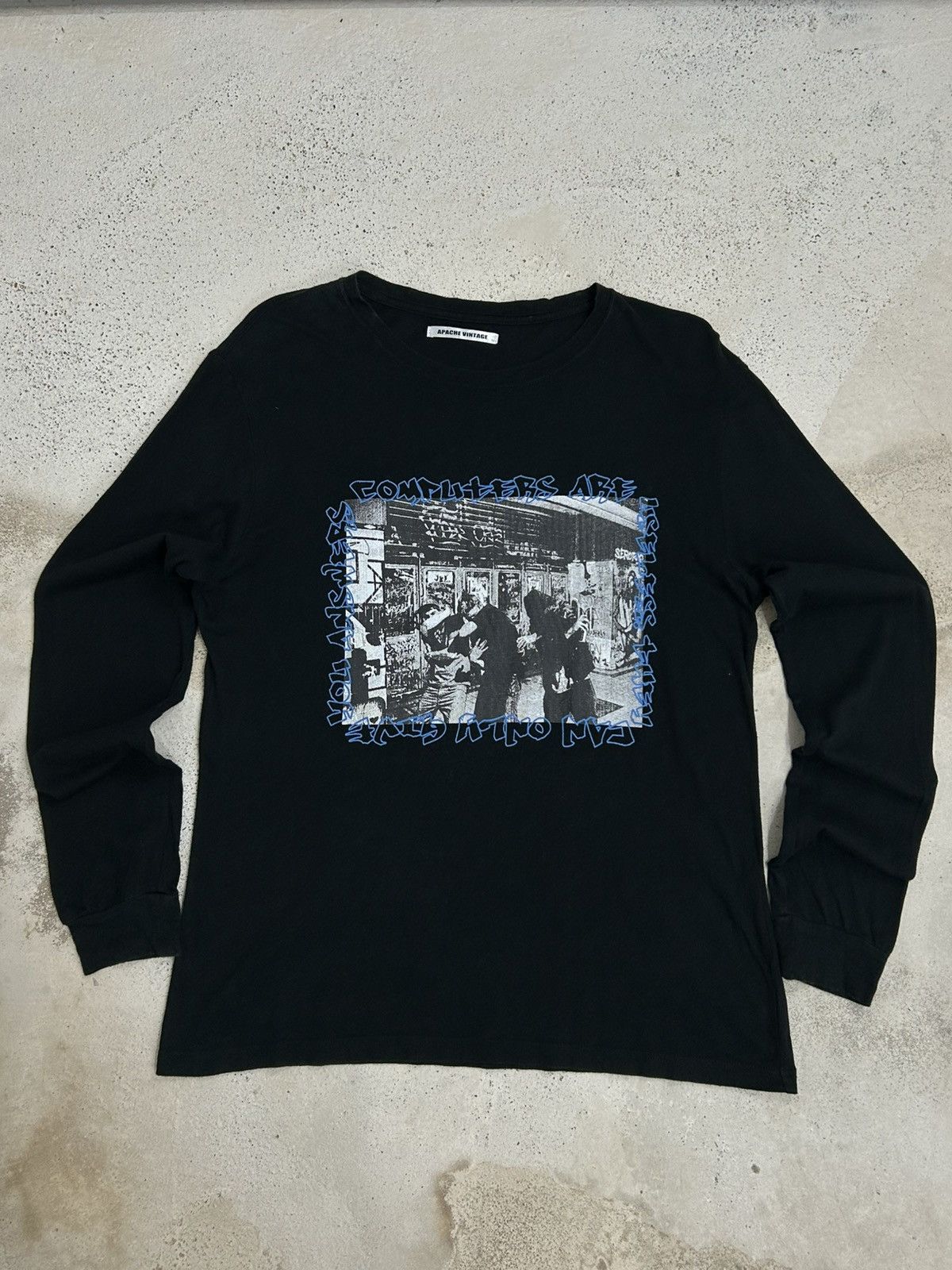 Designer × Japanese Brand Apache Vintage Japan Grunge Cyberpunk T-Shirt W/ Quotes Size US M / EU 48-50 / 2 - 2 Thumbnail