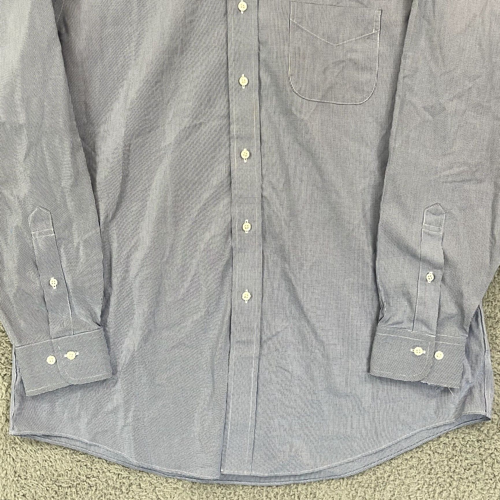 Brooks Brothers Brooks Brothers Shirt Mens 16.5-4/5 Blue Regent Fit Button Houndstooth Pocket Shirt Dress Shirt Mens Blue Houndstooth Brooks Brothers Mens Slim None Size US XL / EU 56 / 4 - 2 Thumbnail