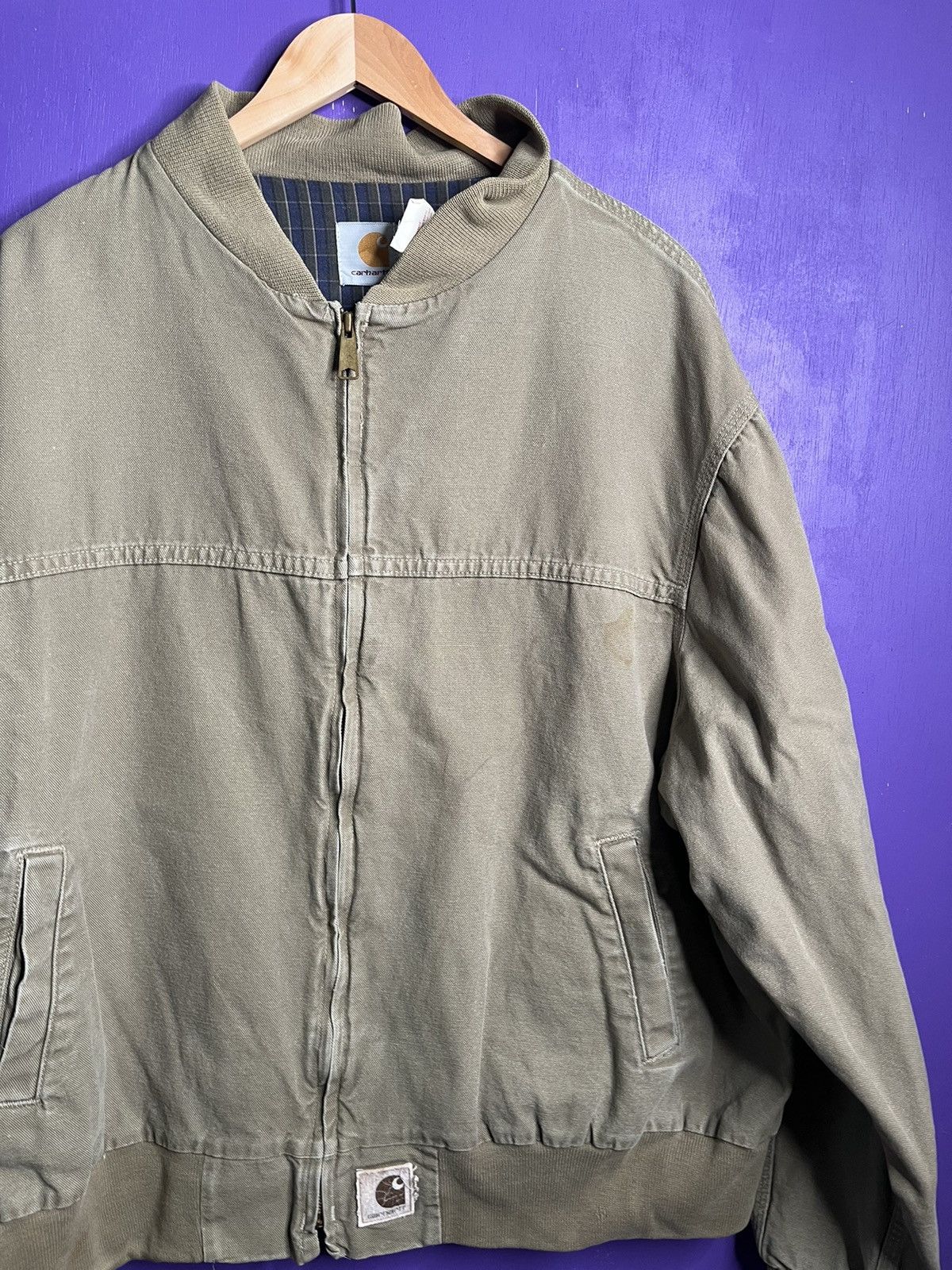 Carhartt × Vintage Vintage 90s Carhartt plaid lined ranch jacket Size US XXL / EU 58 / 5 - 3 Thumbnail