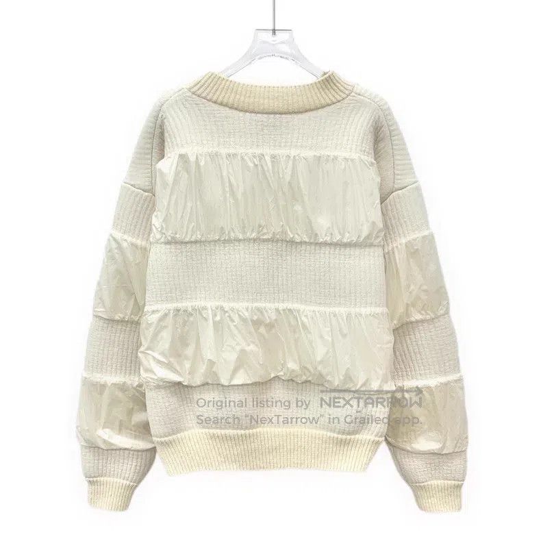 Louis Vuitton Louis Vuitton Off White Nylon Interlaced Wool Crew Neck Lo Size US XS / EU 42 / 0 - 2 Thumbnail