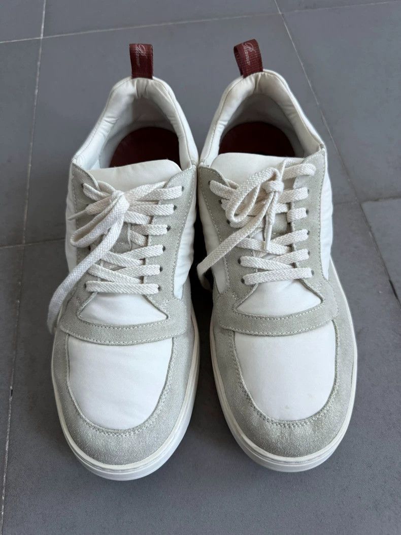 LORO PIANA Men's Casual Athletic Shoes with Patchwork