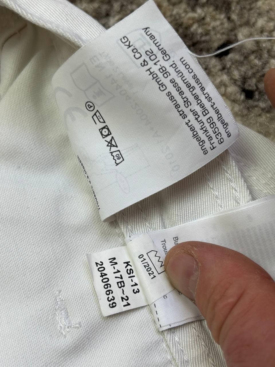 Vintage Engelbert Strauss White Technical Cargo Work Pants Size US 40 / EU 56 - 8 Thumbnail