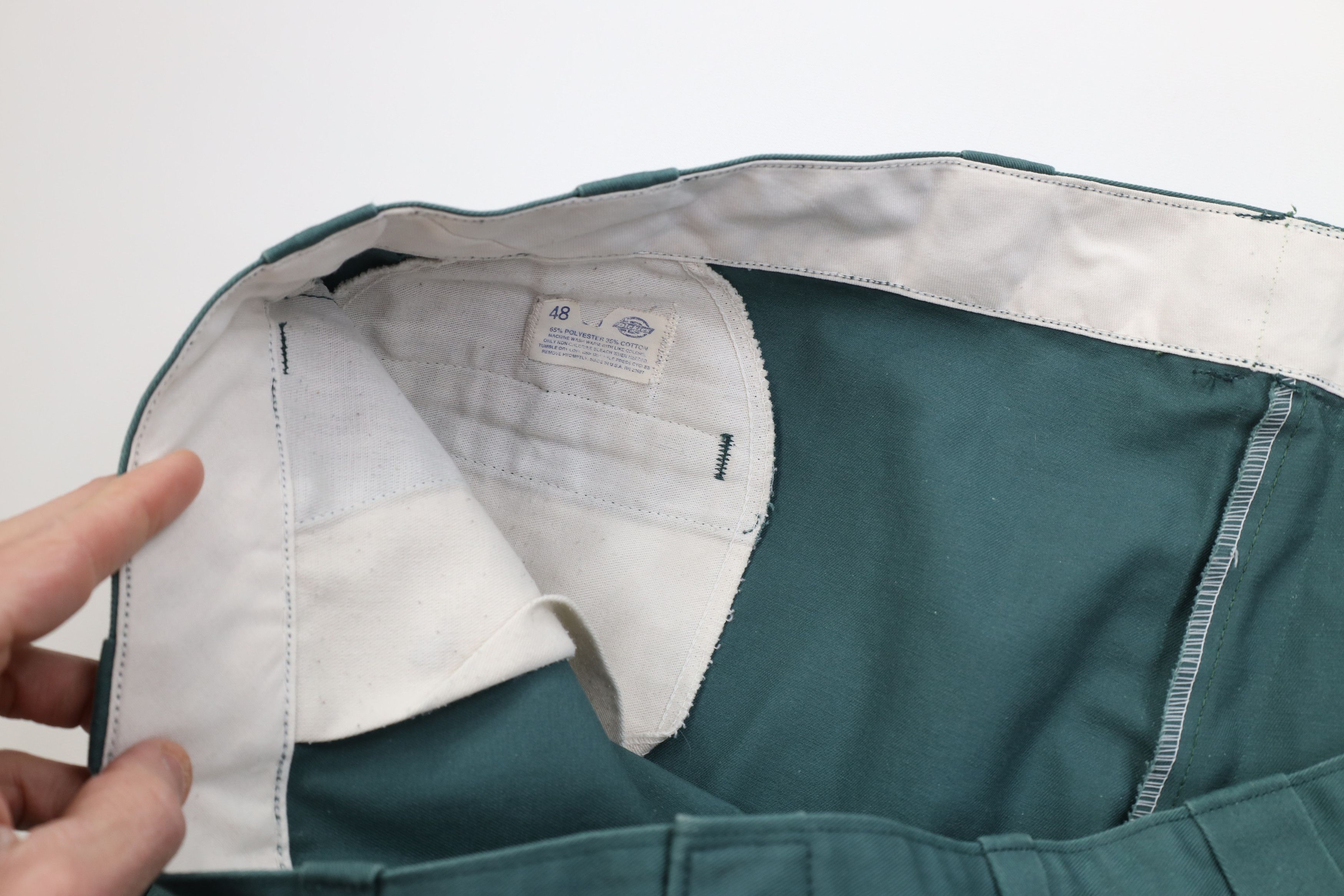 Dickies Vintage 70s Dickies Wide Leg Pants Workwear Green USA Size US 44 / EU 60 - 10 Thumbnail