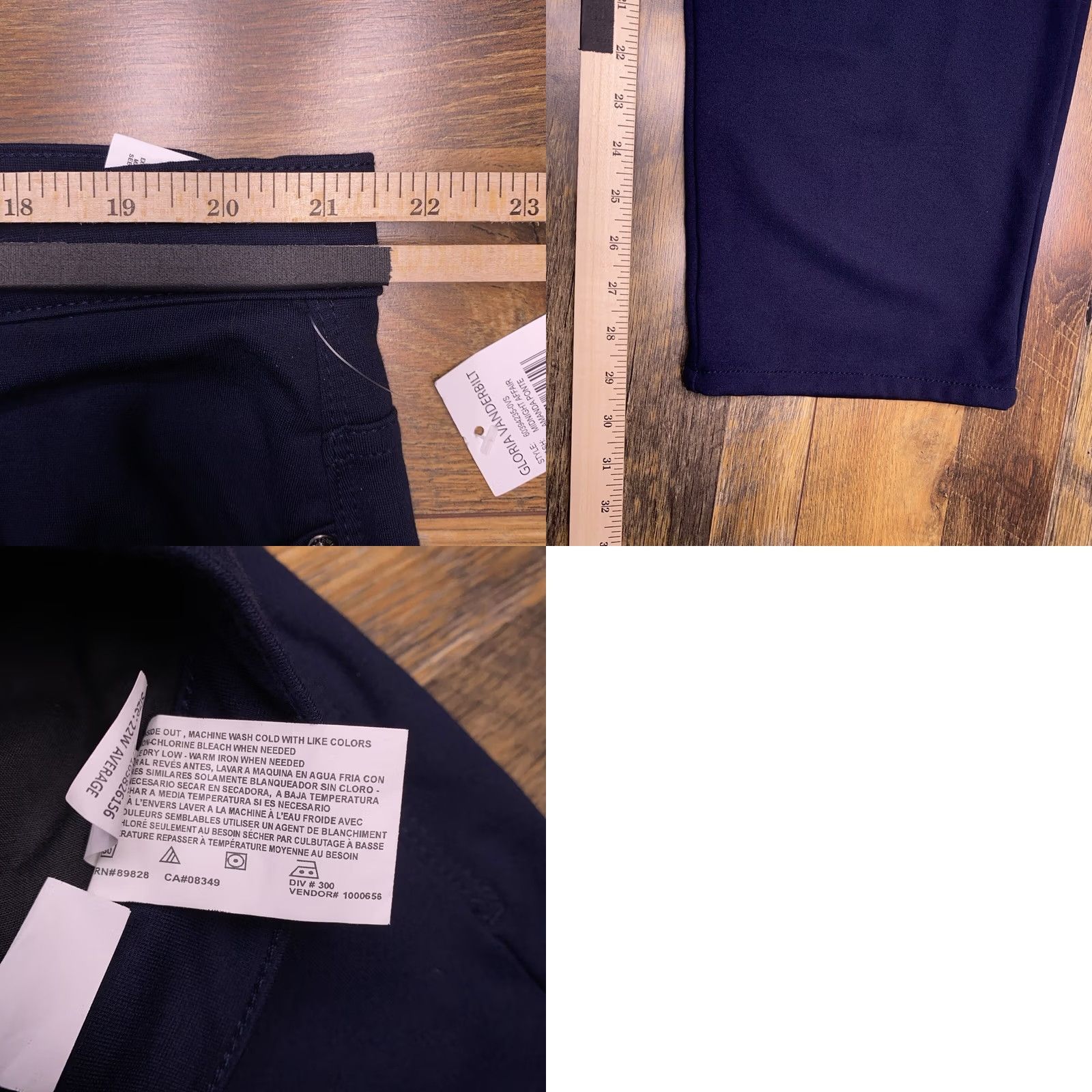 Gloria Vanderbilt Gloria Vanderbilt Amanda Jeans Heritage Fit Tapered Leg 22W Navy Blue Denim 5-Pocket Womens Plus Jeans Regular Vintage? Size 40" / US 18 - 9 Thumbnail