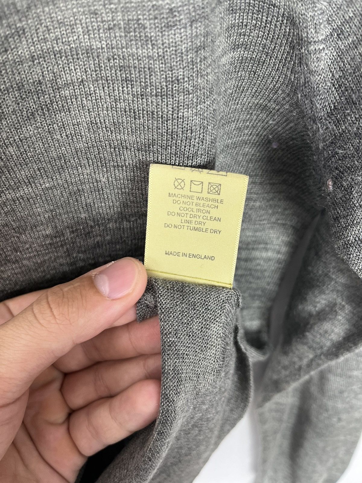 Burberry × Burberry Prorsum × Vintage Burberry London High Neck Knitted Sweater Made in England Size M / US 6-8 / IT 42-44 - 11 Thumbnail