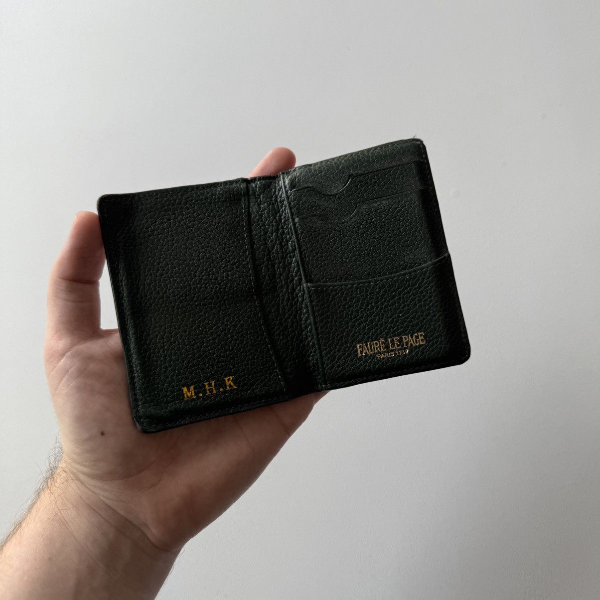 Faure Le Page Empire Green Mini Bifold Pistol Calibre Wallet Size ONE SIZE - 15 Thumbnail