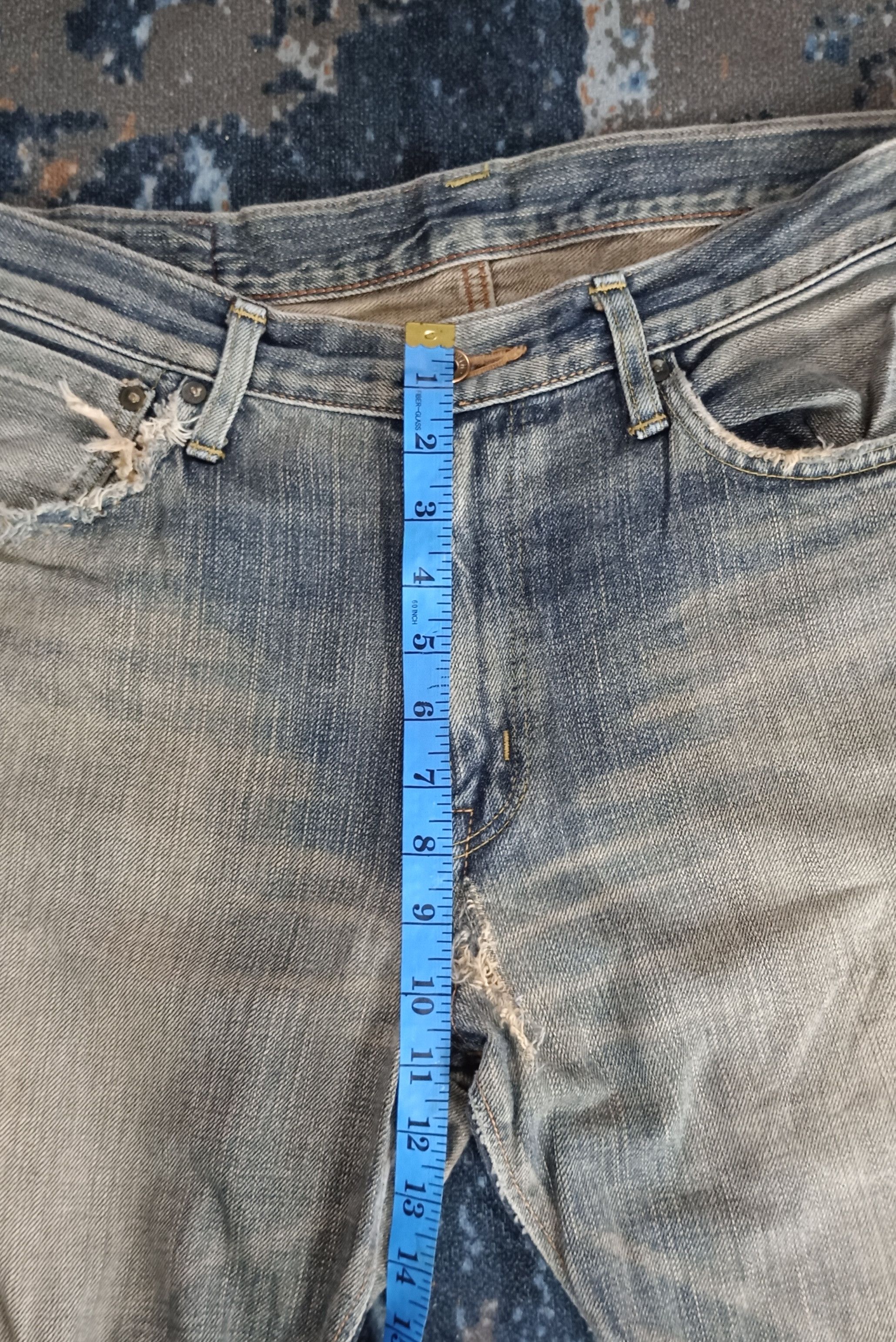 Edwin × If Six Was Nine × Japanese Brand Vintage💥Edwin 505 zx Orange Tag Selvedge Distresssed Size US 34 / EU 50 - 18 Thumbnail