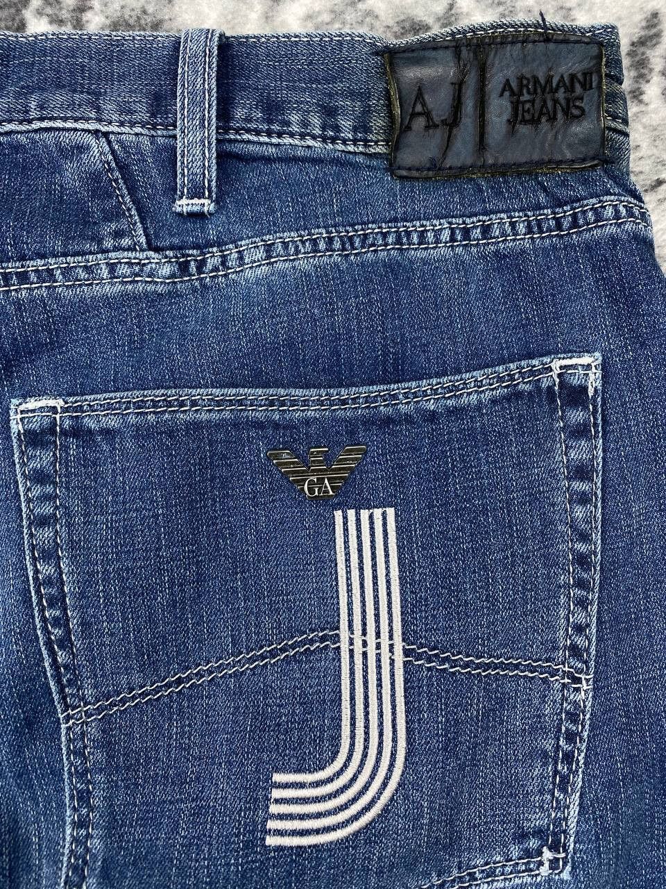 Armani Vintage Armani Big Logo Denim Jeans Men Size 34 Blue Size US 34 / EU 50 - 4 Thumbnail