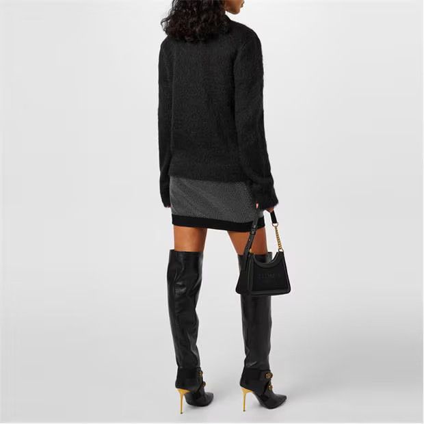 Balmain o1g2r1mq0924 Jumper in Black Size L / US 10 / IT 46 - 4 Thumbnail