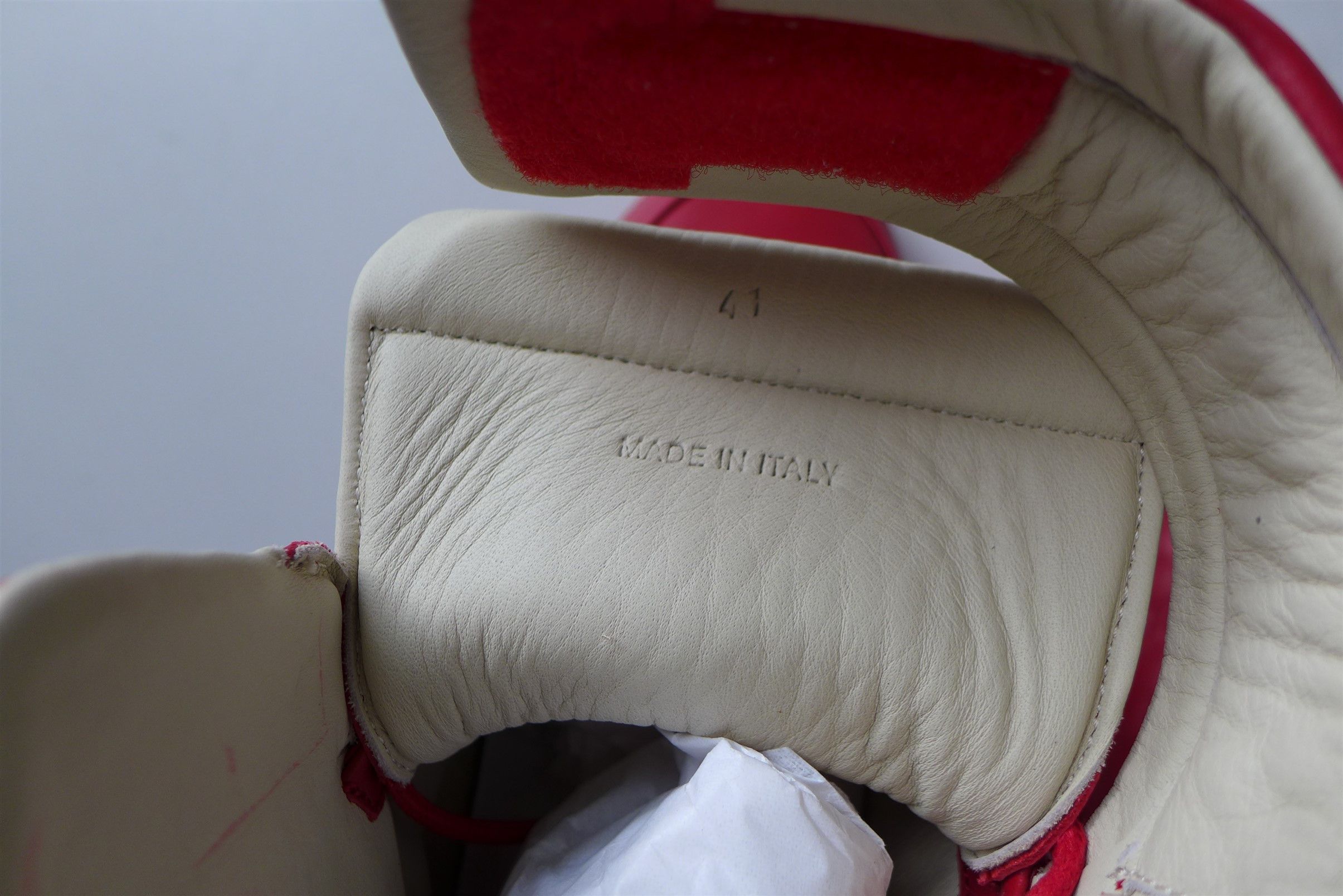Maison Margiela Margiela Future High Sneakers - Red Leather Size US 8 / EU 41 - 14 Thumbnail