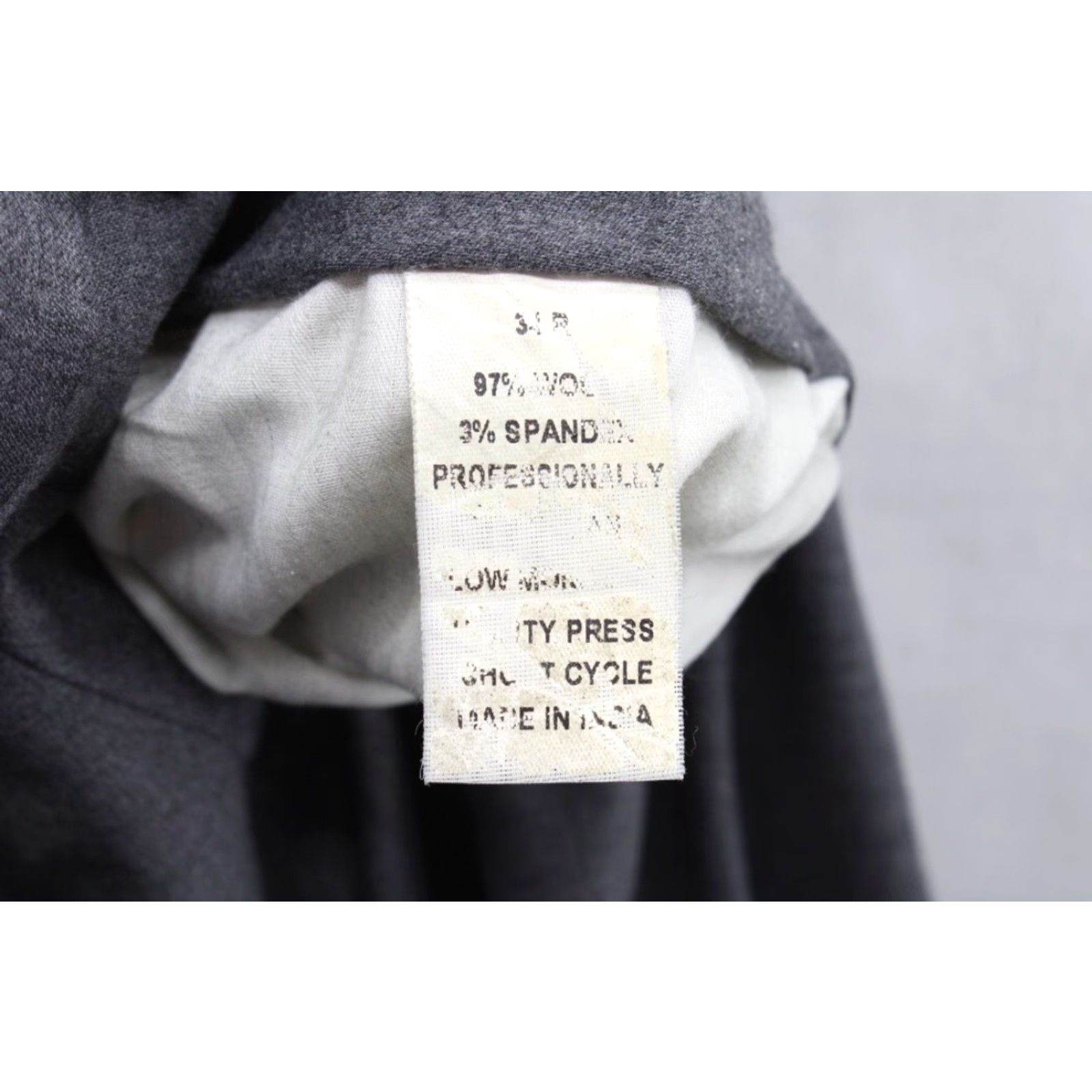Jos. A. Bank VINTAGE Jos A Bank 1905 Dress Pants Mens 36X29 Gray Wool Blend Flat Front Stylish Preppy Size US 36 / EU 52 - 6 Thumbnail