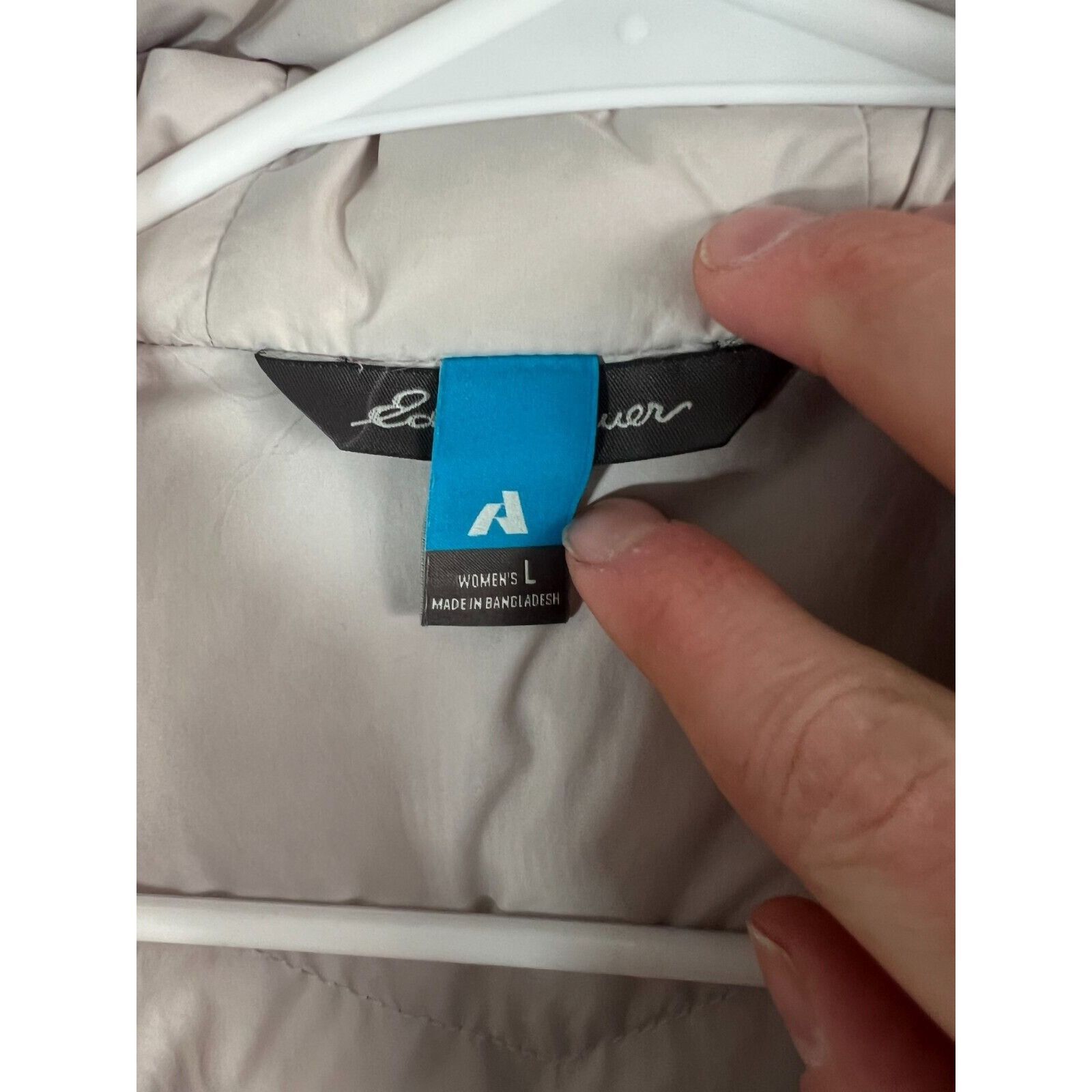 Eddie Bauer Eddie Bauer Vest Women's L White Full Zip Hooded EB800 Down Size L / US 10 / IT 46 - 4 Thumbnail