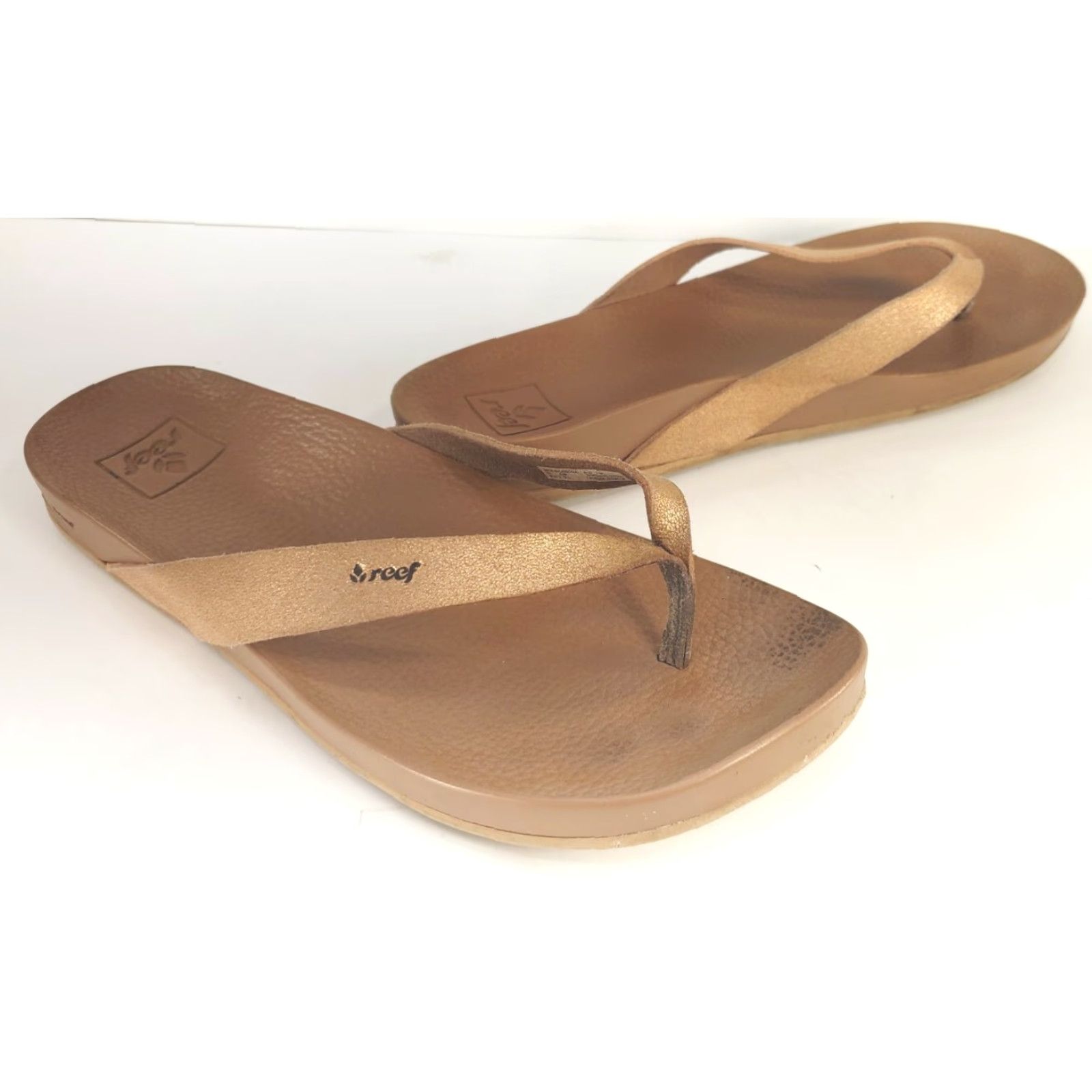 REEF Reef Women's Cushion Bounce Court Vegan Flip Flop Rose Gold Vegan Leather Size 7 Size US 7 / IT 37 - 2 Thumbnail