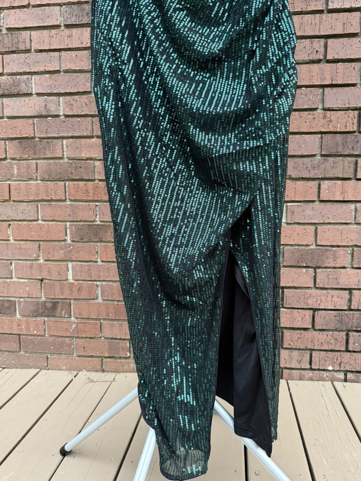 Other Grace Karin Green Sequin One Shoulder Formal Dress Size XL Size XL / US 12-14 / IT 48-50 - 7 Thumbnail