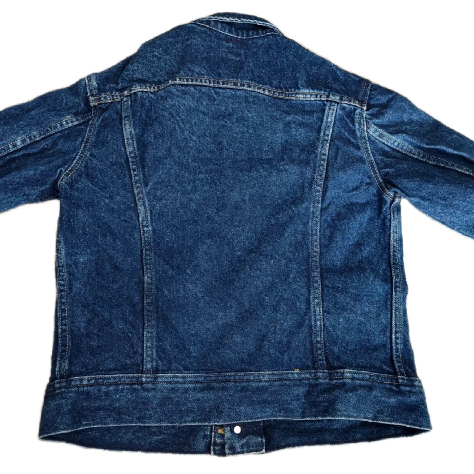 Lee VINTAGE Lee Riders Denim Jacket Womens Size 16 Blue 80s Biker Grunge USA Made Size 38" / US 16 / IT 52 - 2 Thumbnail