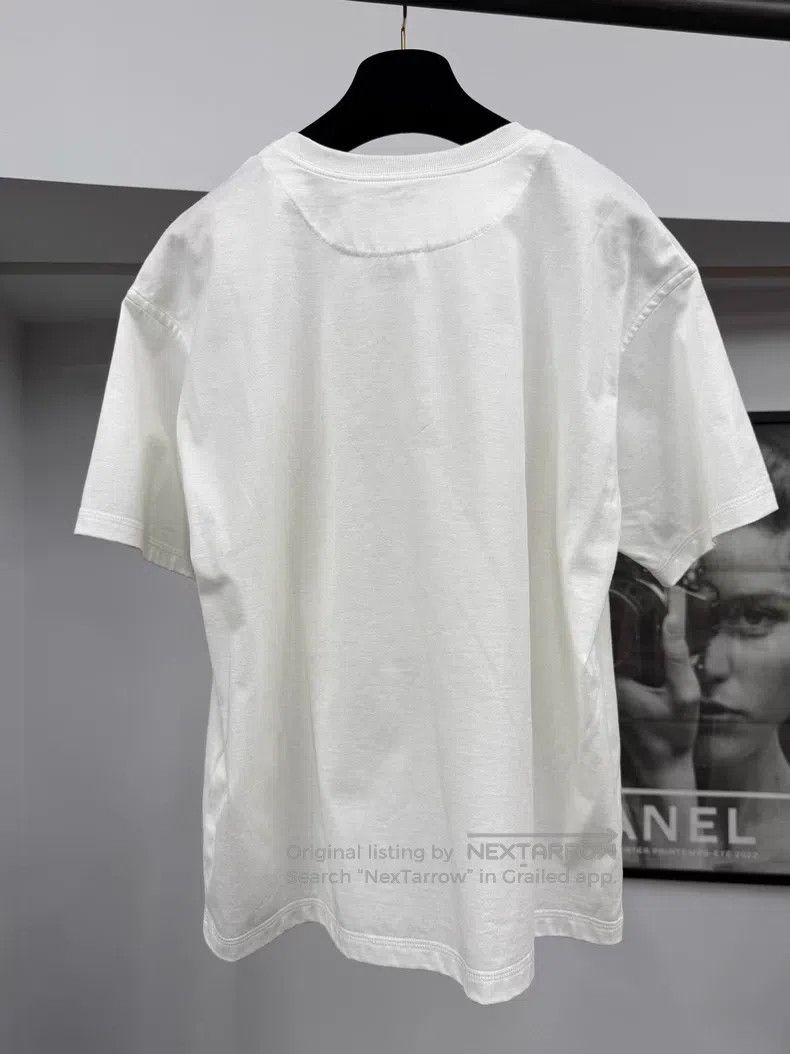 Hermes Hermes White printed short-sleeve T-shirt Size XS / US 0-2 / IT 36-38 - 3 Thumbnail