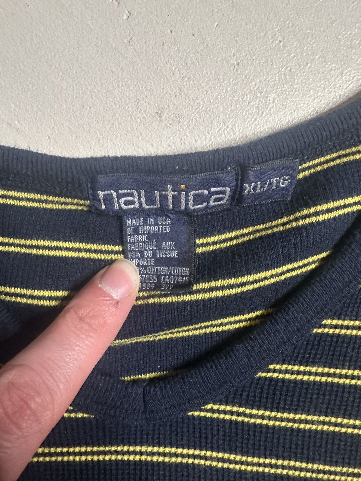 Nautica Vintage 90s Nautica Longsleeve Made In USA Size US XL / EU 56 / 4 - 4 Thumbnail
