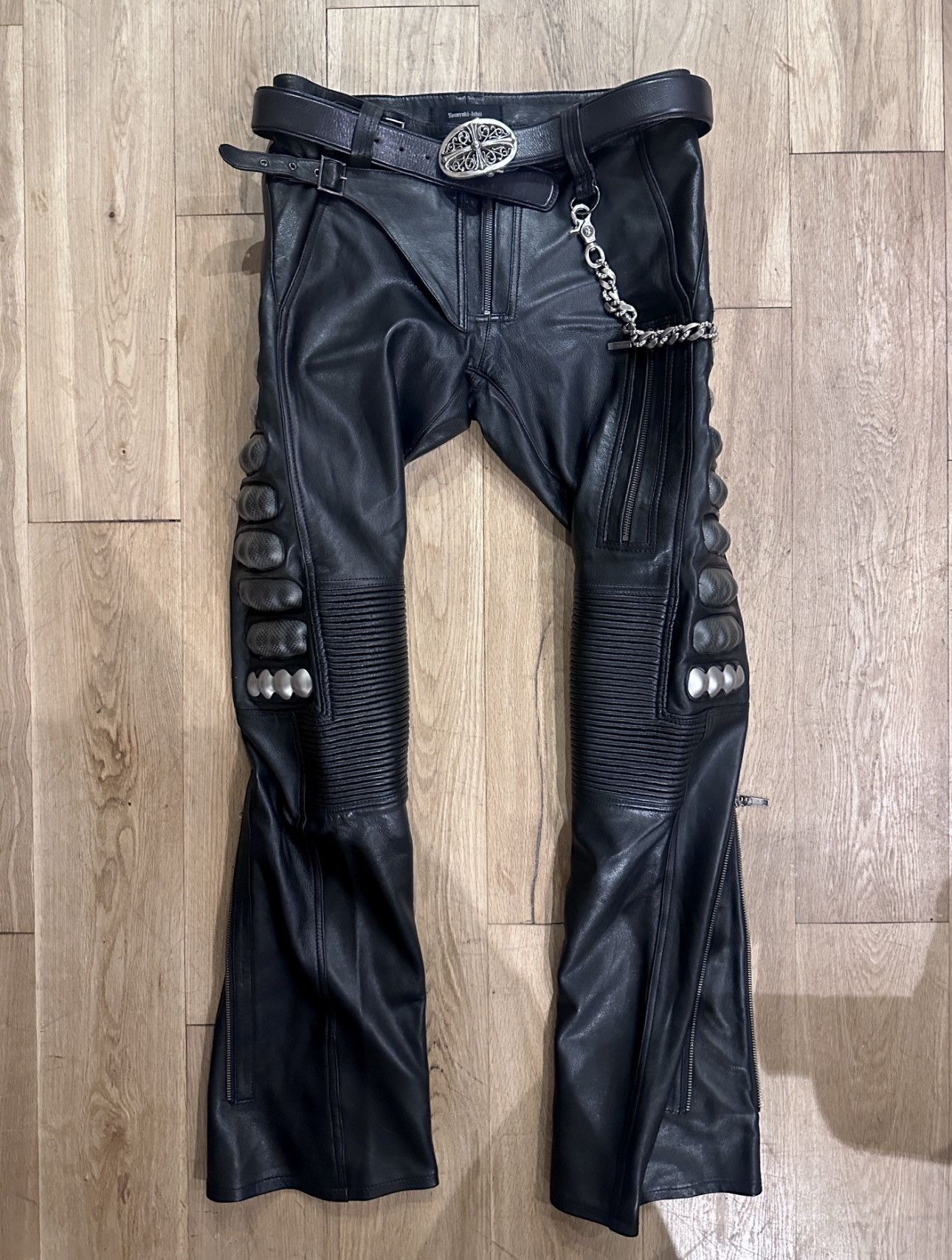 Leather pants ヤスユキイシイ 靴 Yasuyuki Ishii ヤスユキイシイ