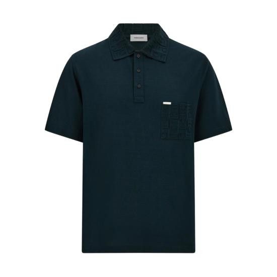 Salvatore Ferragamo SALVATORE FERRAGAMO Men Polo Shirts 144798 0786131 VERDE GREEN Size US XL / EU 56 / 4 - 1 Thumbnail