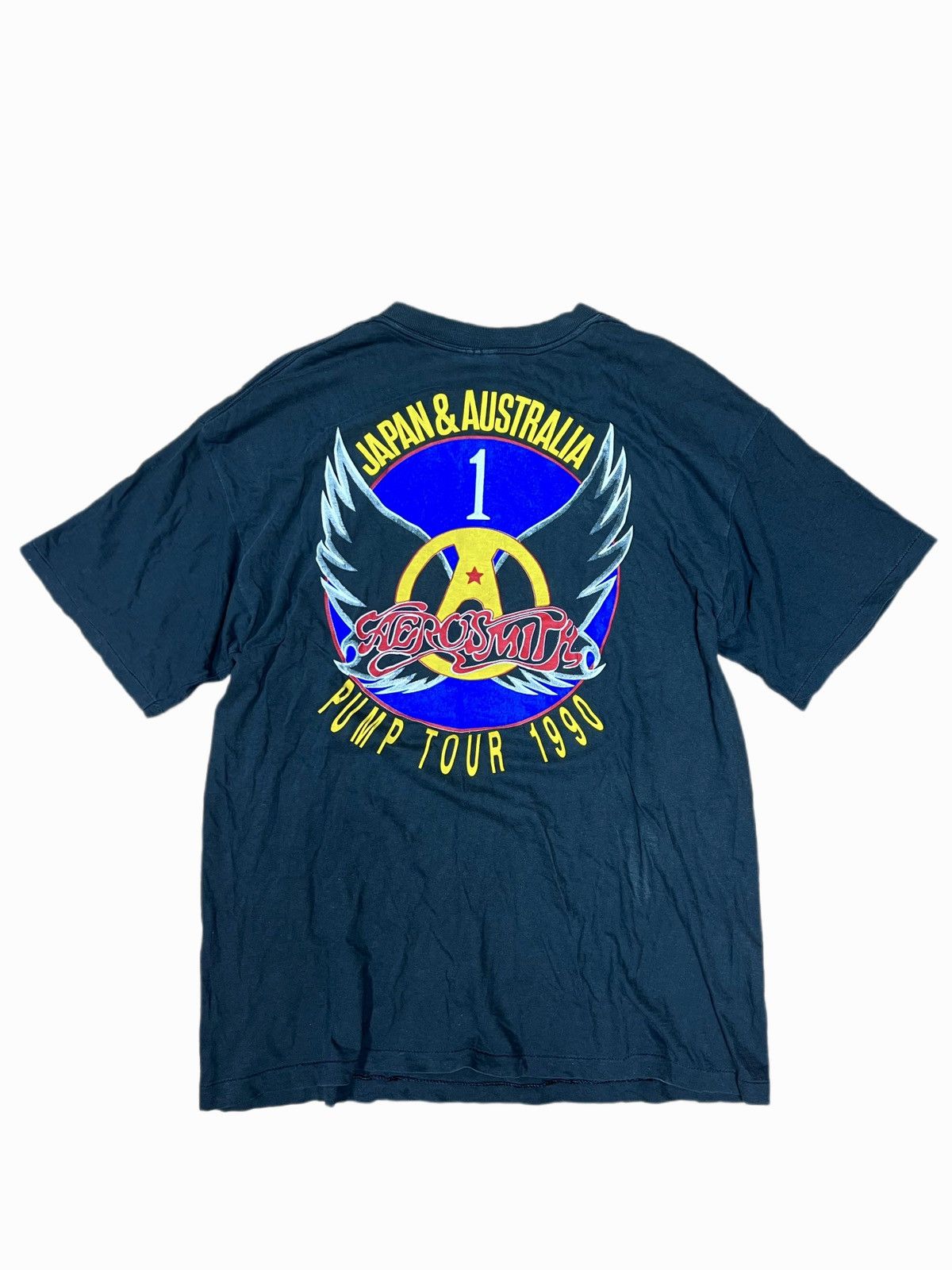 Aerosmith × Band Tees × Vintage Vintage Aerosmith Pump Tour 1990 Tee Size US XL / EU 56 / 4 - 2 Thumbnail