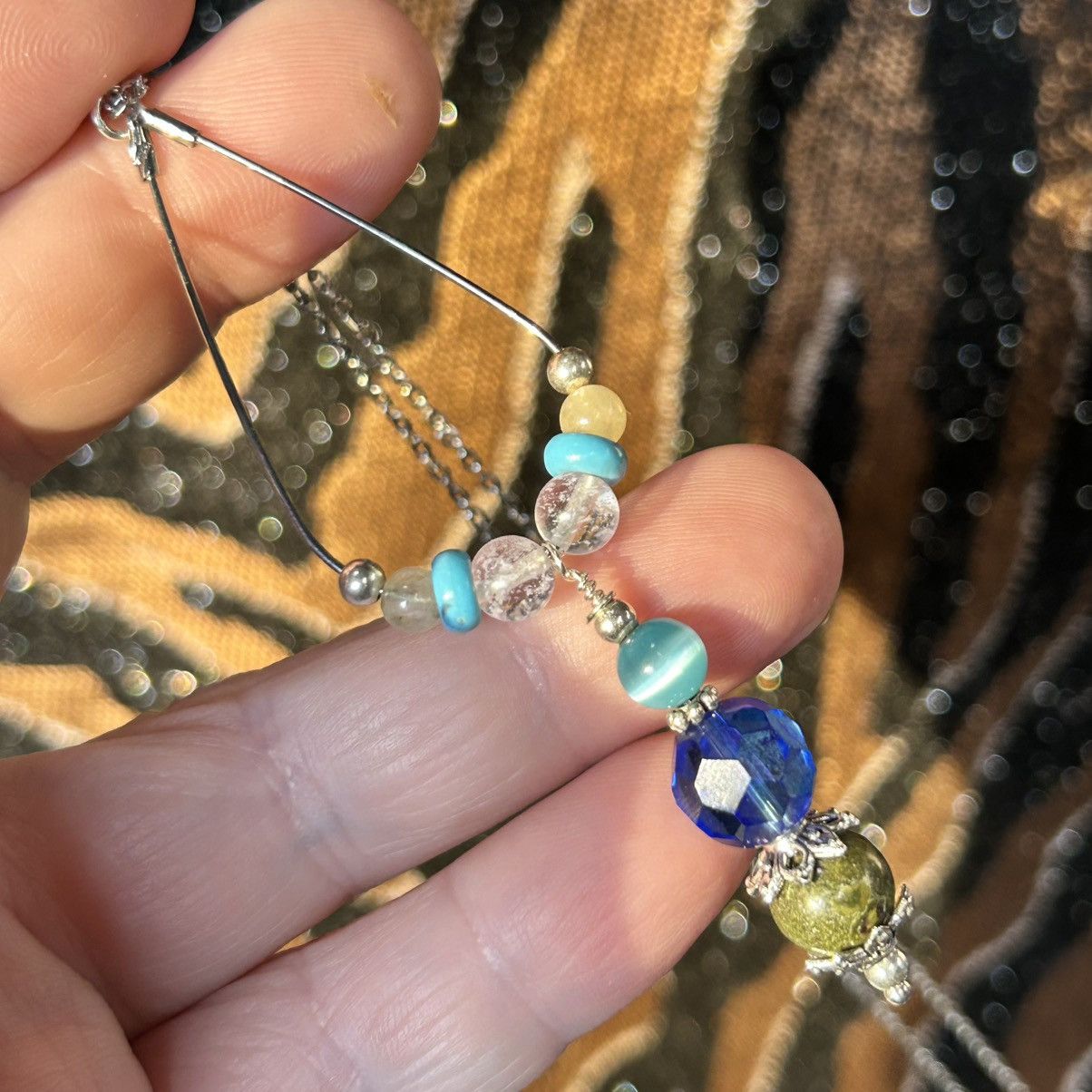 Handmade Handcrafted vintage bead changeable charm pendant necklace Size ONE SIZE - 5 Thumbnail