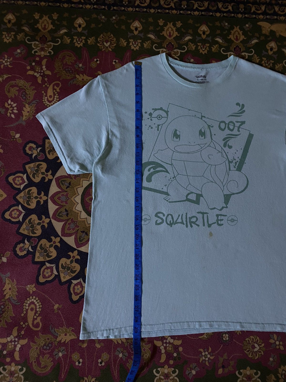 Anime Pokemon SQUIRTLE Anima T-Shirt Size US XL / EU 56 / 4 - 8 Thumbnail