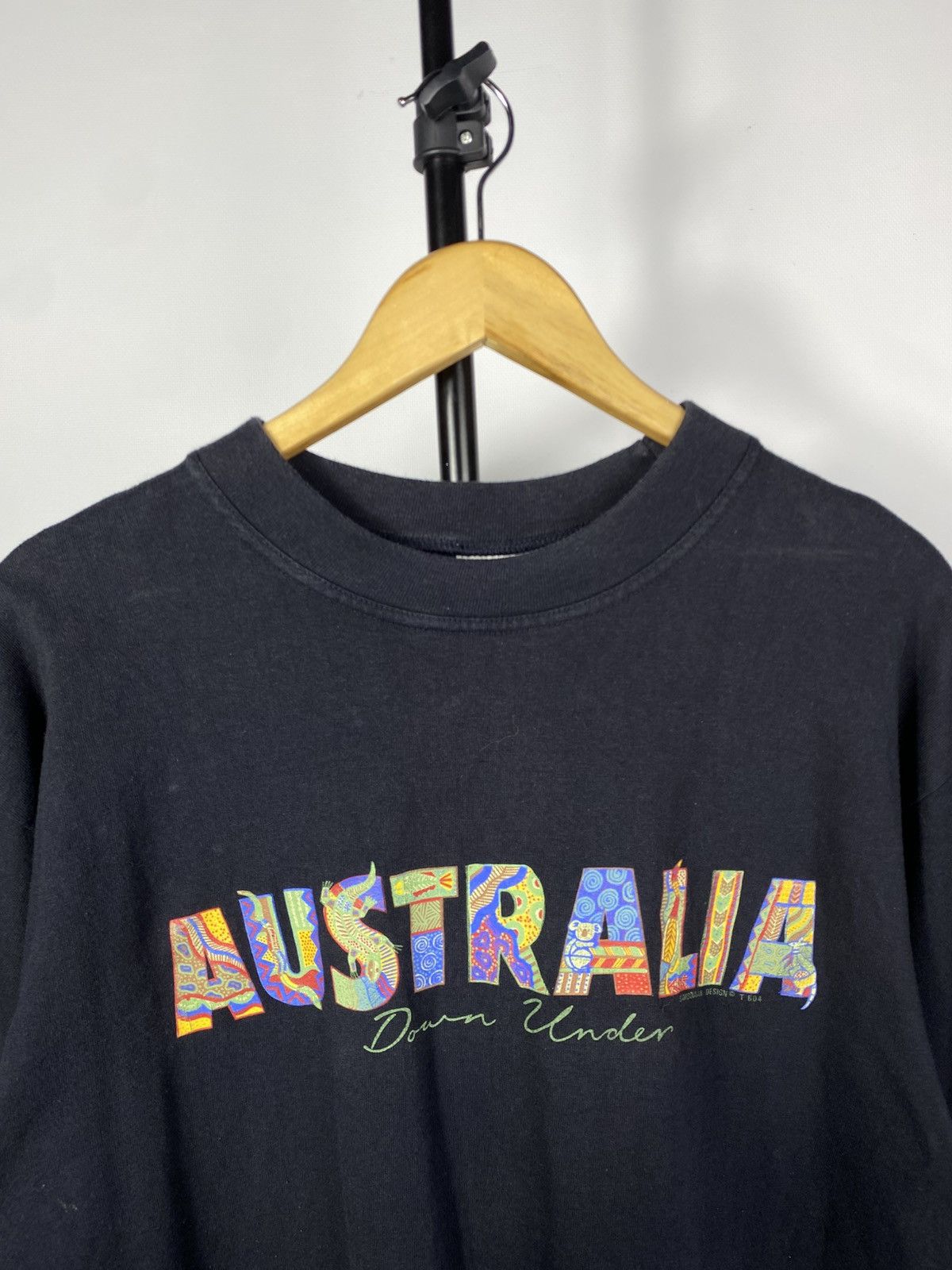 Man Made In Australia × Vintage Vintage Aboriginal Art T Shirt Beige Creation Of Dreamtime Size US L / EU 52-54 / 3 - 5 Thumbnail