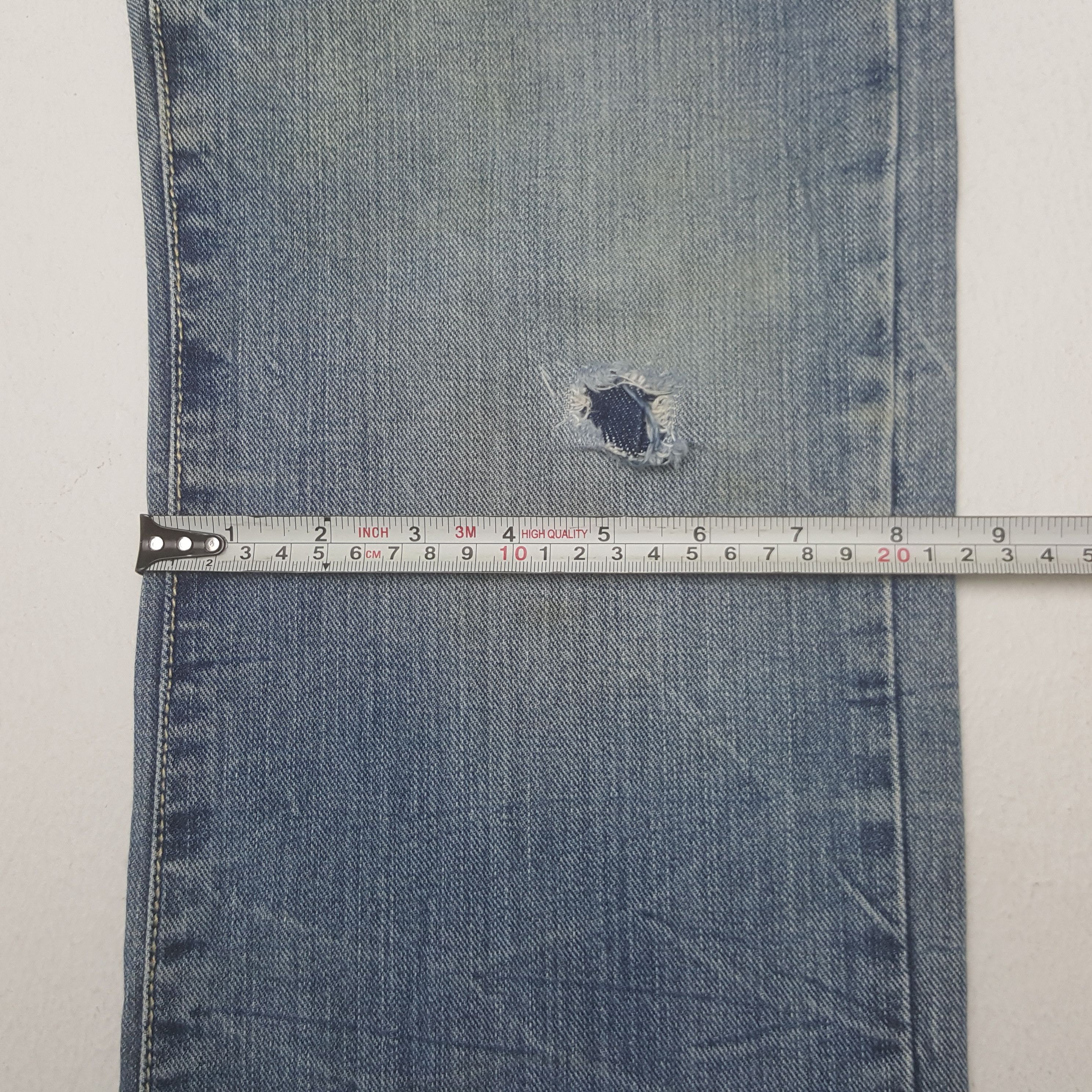 Japanese Brand Vintage Back & Forth Back Print Punk Style Denim Jeans Size US 31 - 13 Thumbnail