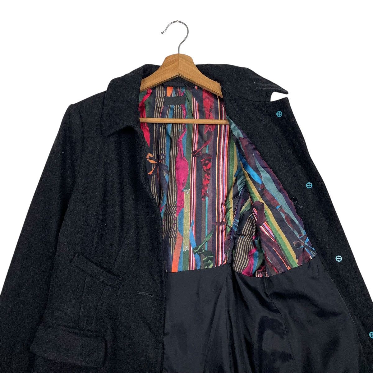 Paul Smith Paul Smith Wool Black Coat Size XS / US 0-2 / IT 36-38 - 11 Thumbnail