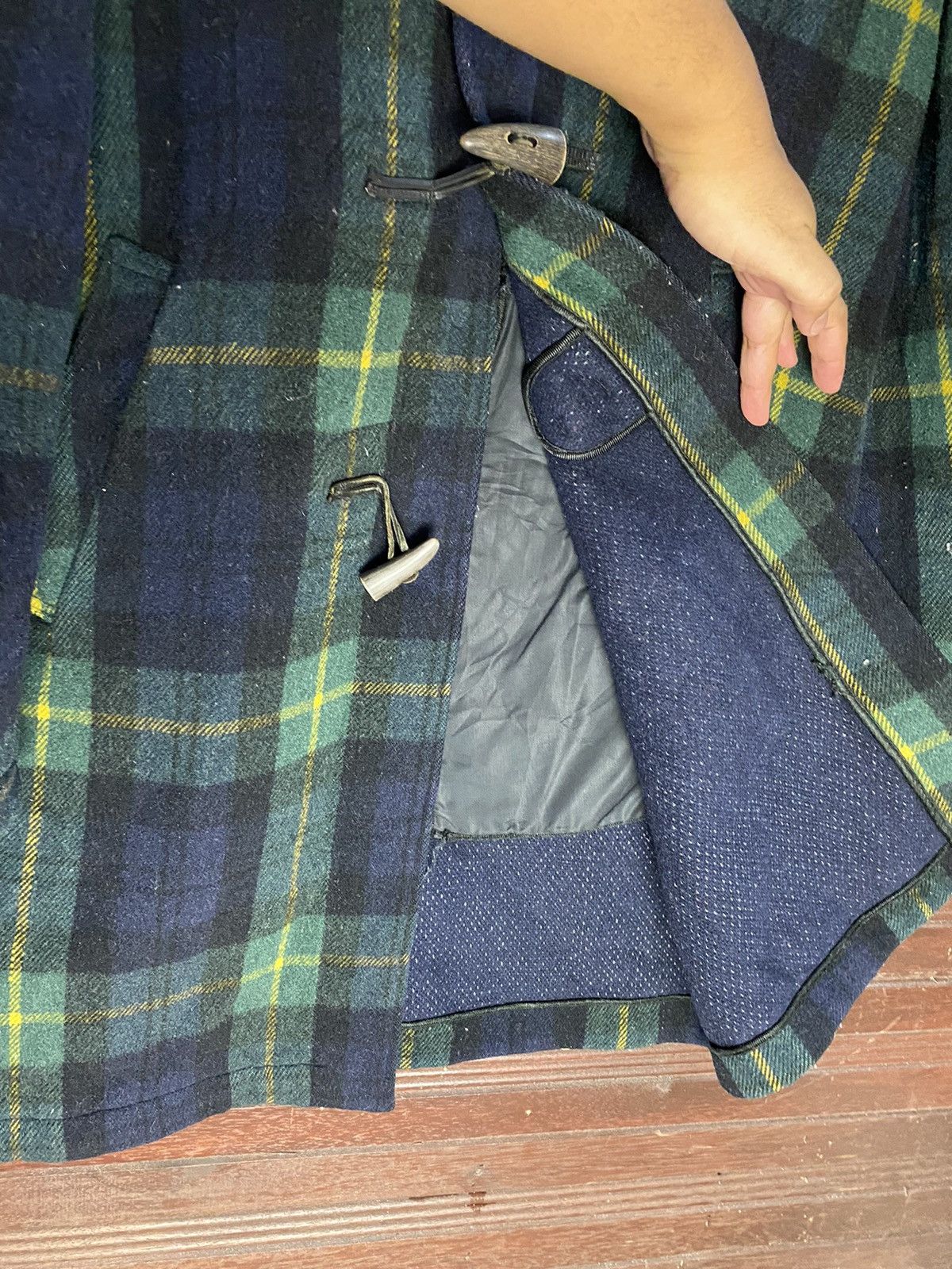 Vintage Gloverall Duffle Plaid Wool Jacket