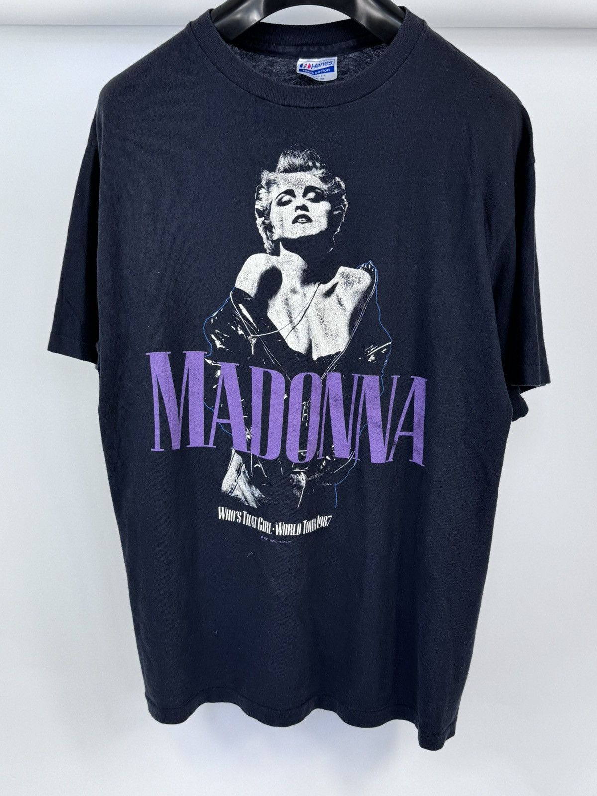 Band Tees MADONNA 1987 PRINT VINTAGE T-SHIRT Size US L / EU 52-54 / 3 - 1 Thumbnail