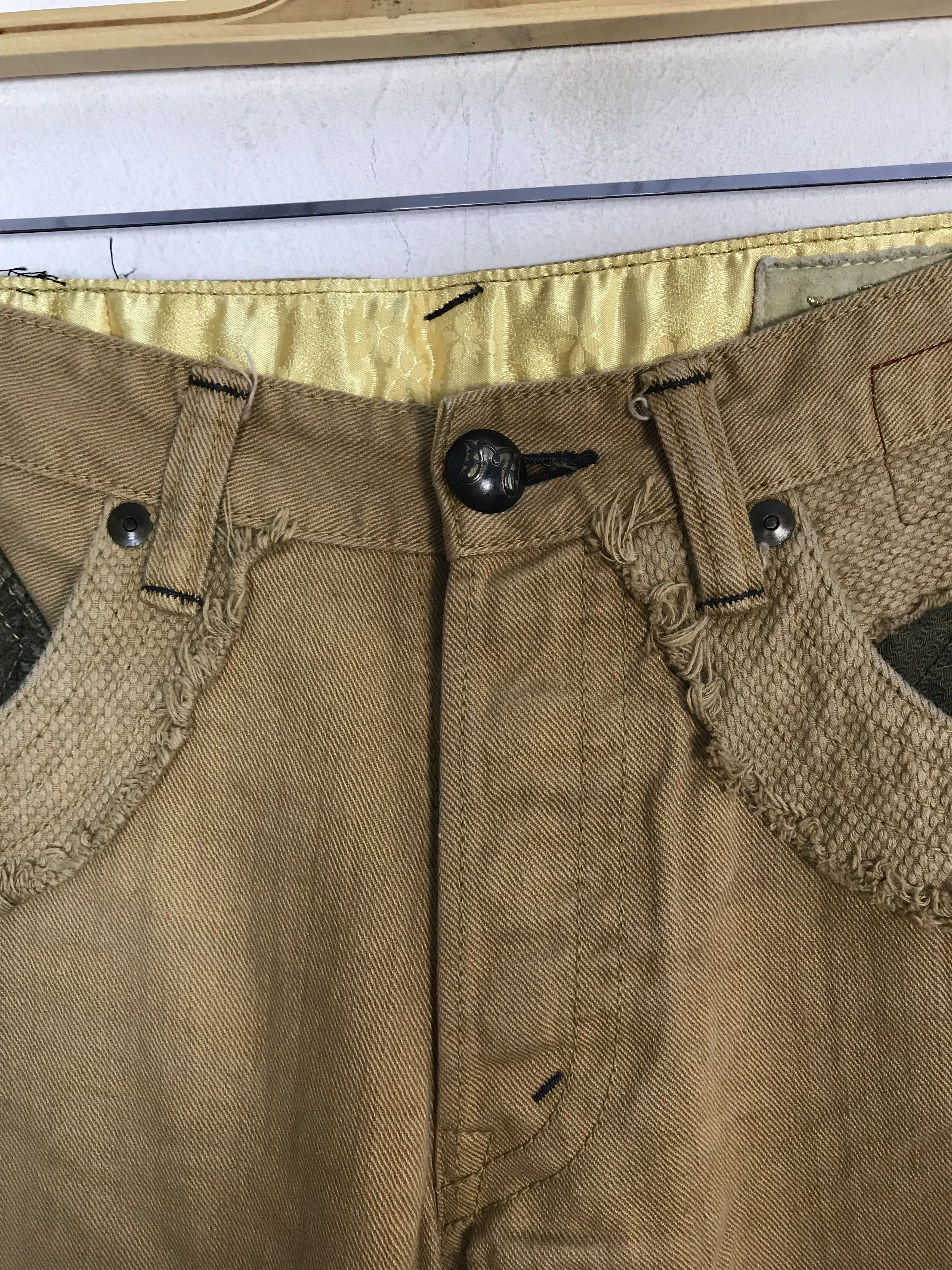 Japanese Brand 90s Japanese Beige Jeans Ethic Style Buttonfly Straight Cut Size US 30 / EU 46 - 5 Thumbnail