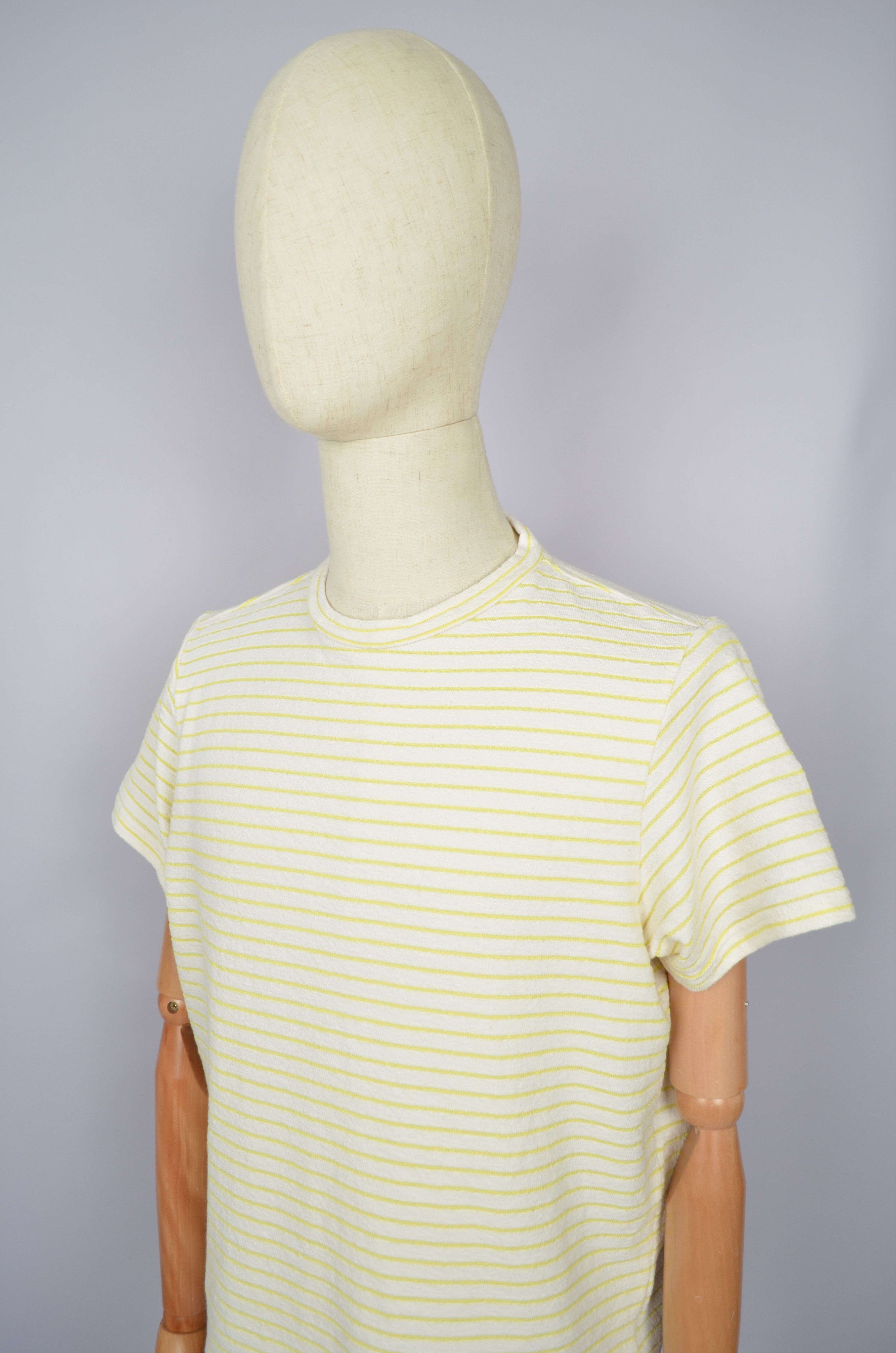 Designer × Percival Percival White Blue Striped T Shirt Size M Designer Size US M / EU 48-50 / 2 - 3 Thumbnail