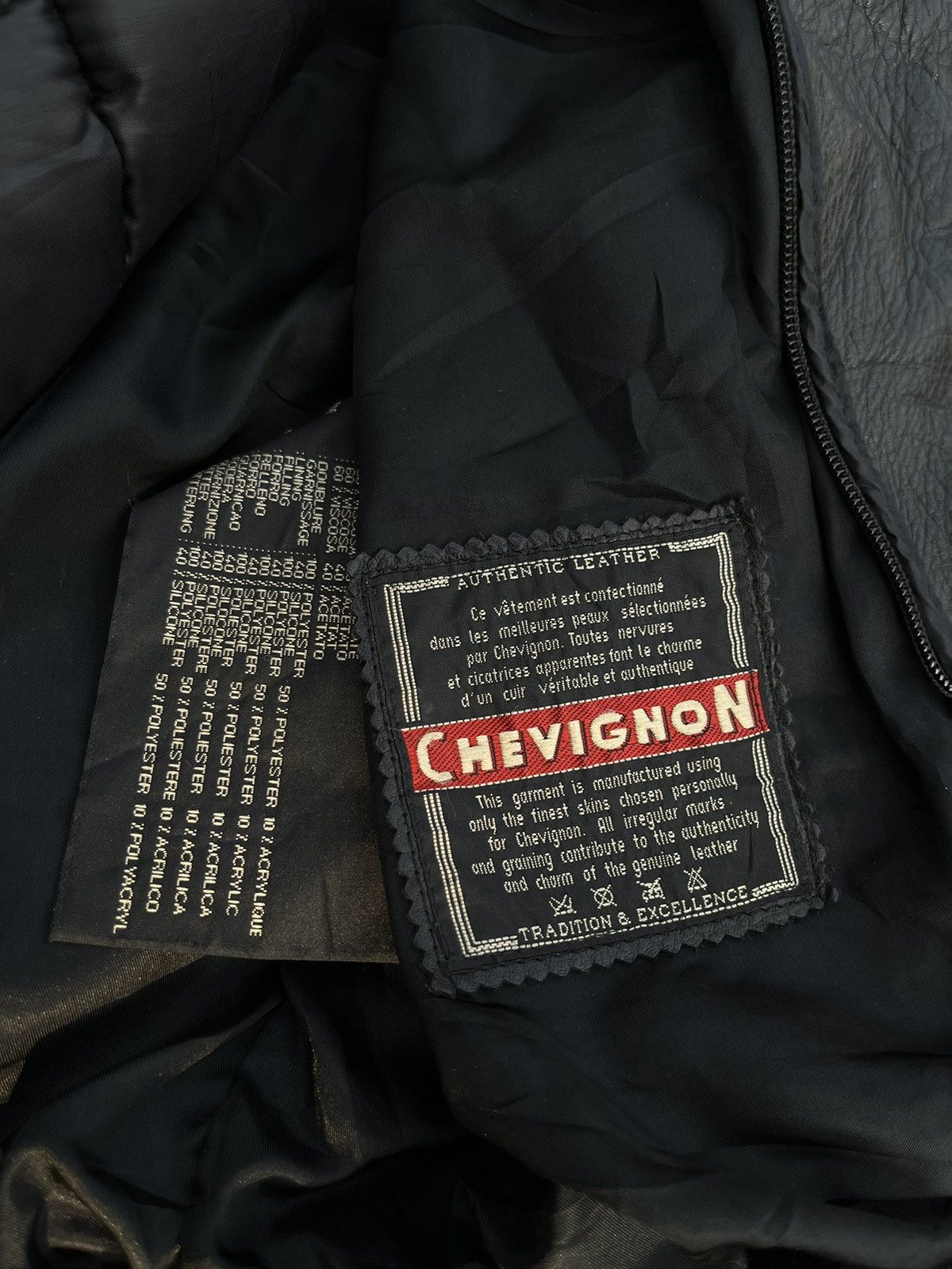 Chevignon VINTAGE CHEVIGNON LEATHER JACKET Size US XL / EU 56 / 4 - 11 Thumbnail