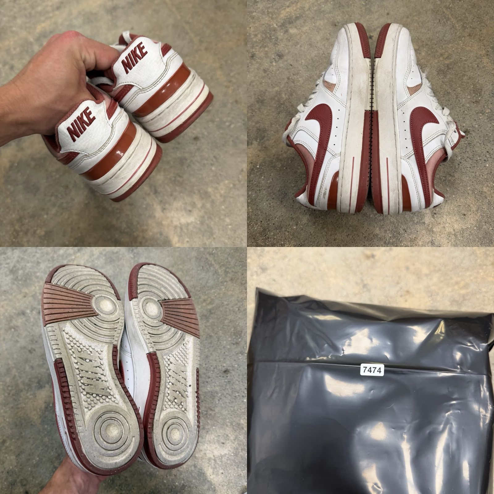 Nike Nike Womens Low Top Athletic Sneakers White Red Size 8 US Sneakers Womens Low Top Nike White Red 8 US Sports Retro 2023 Size M / US 6-8 / IT 42-44 - 8 Thumbnail