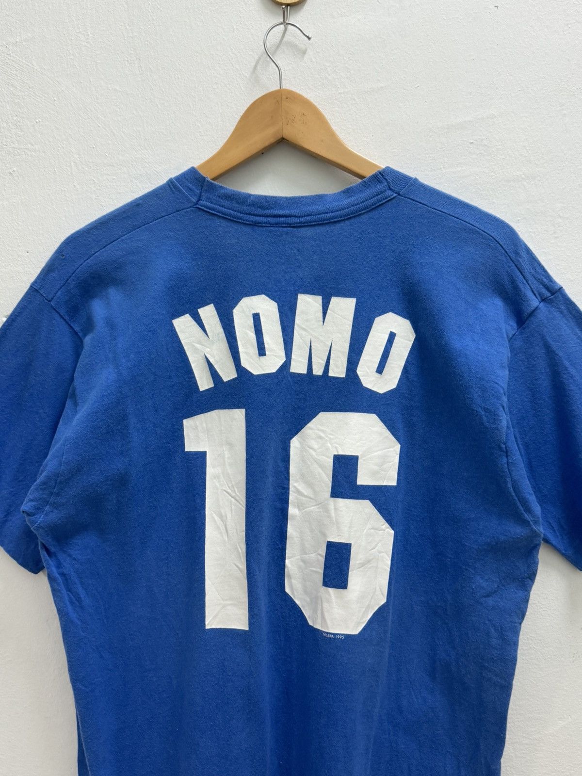 MLB × Starter × Vintage Vintage 1995 LA Dodgers Hideo Nomo Single Stitch Tee Size US M / EU 48-50 / 2 - 13 Thumbnail