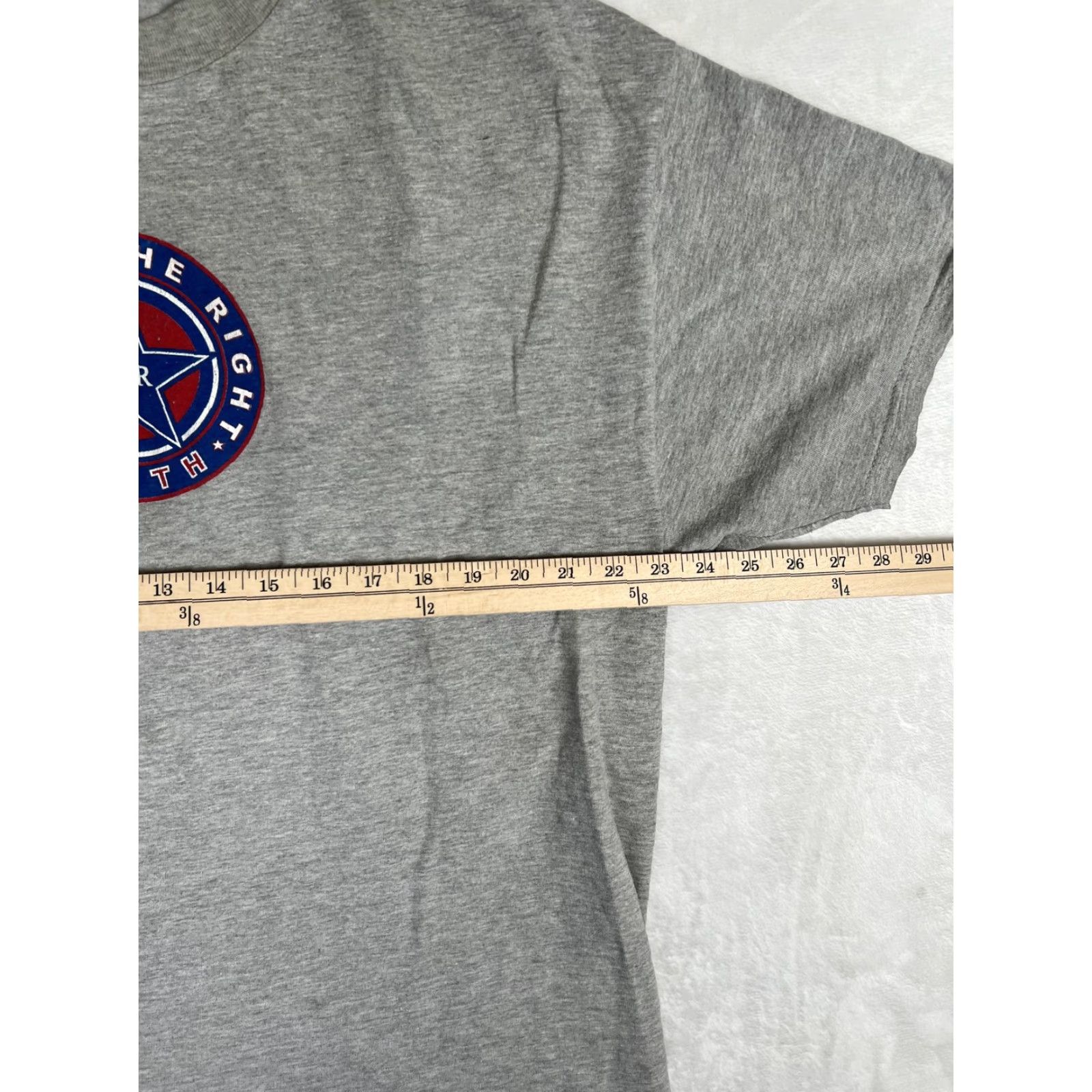 Hanes VINTAGE Hanes Beefy-T Choose The Right Faith T-Shirt Mens XL Gray Crew Neck Short Sleeve Graphic Print Religious 90s? Size US XL / EU 56 / 4 - 7 Thumbnail