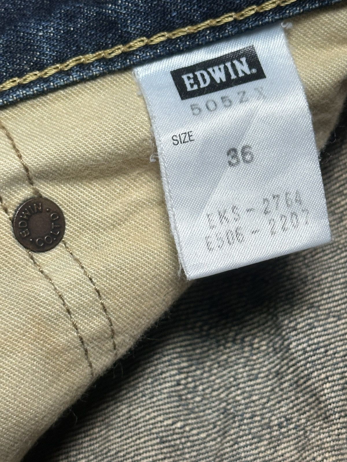 Edwin Edwin 505Z Vtg Selvage Denim Japan Jeans Straight and Faded Size US 32 / EU 48 - 24 Thumbnail