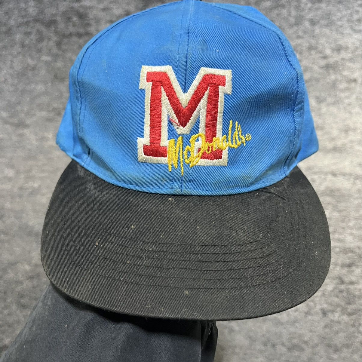 Vintage Vintage 90s McDonalds Employee Embroidered Snapback Hat Size ONE SIZE - 2 Thumbnail