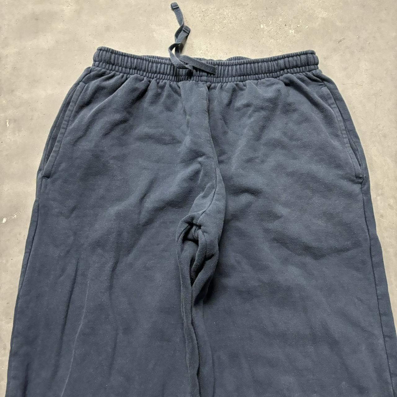 Japanese Brand × Vintage Crazy Vintage Y2K/2000s Blue Skater Essential Sweatpants! Size US 30 / EU 46 - 4 Thumbnail
