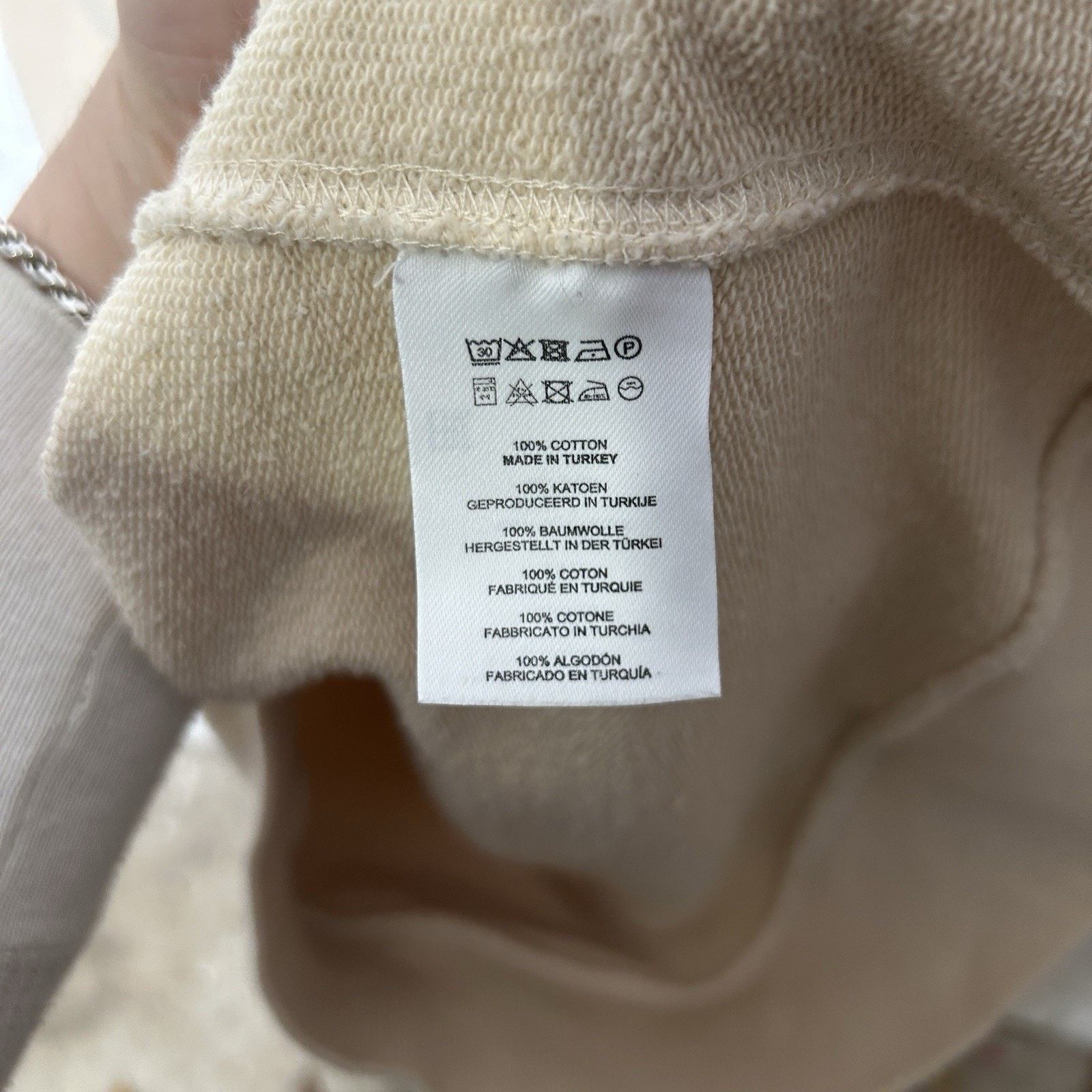 Dries Van Noten Dries Van Noten Oversized Crewneck Sweatshirt “Cream White” Size US S / EU 44-46 / 1 - 10 Thumbnail