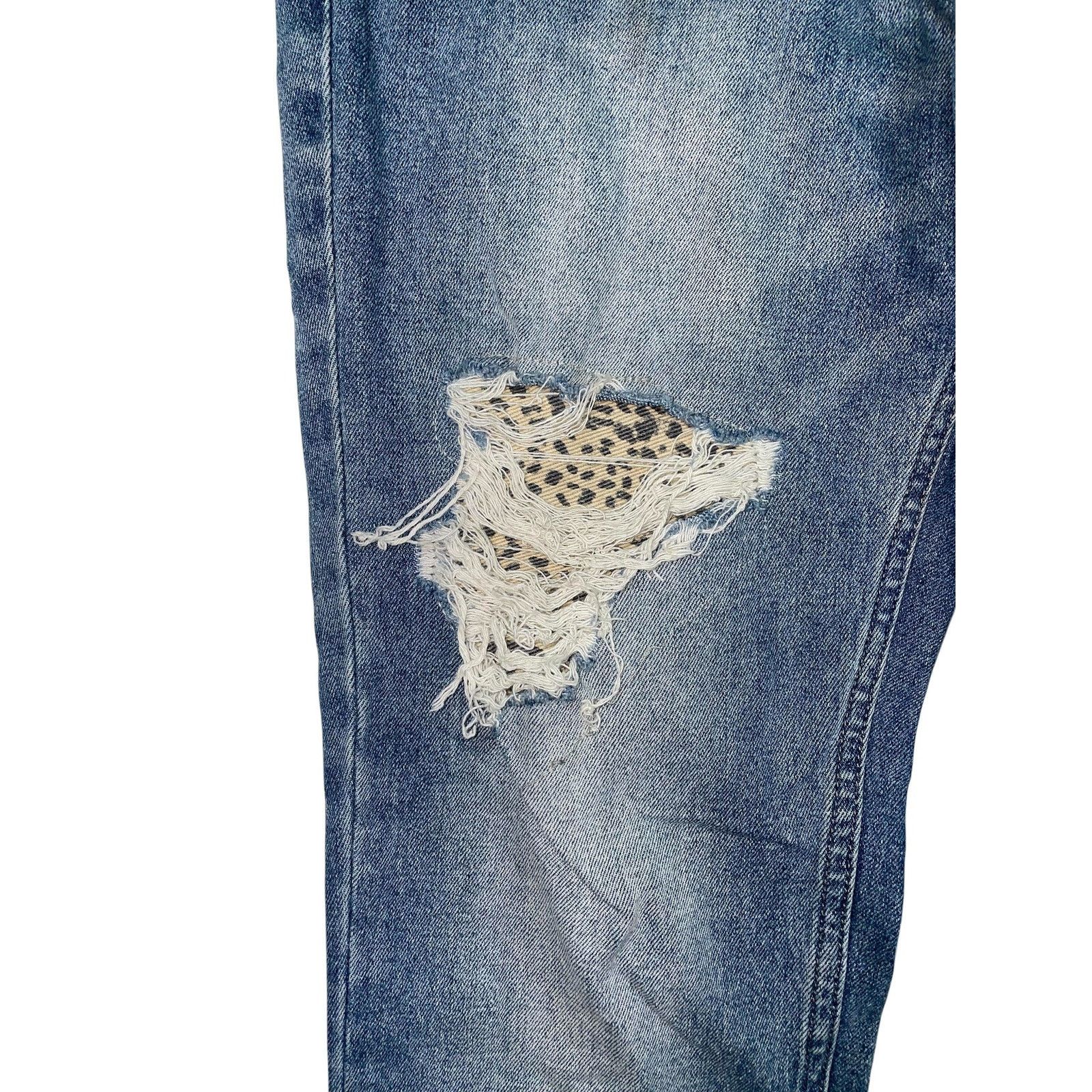 Ksubi Ksubi Light Wash Cheetah Patch Jeans Size US 33 - 4 Thumbnail