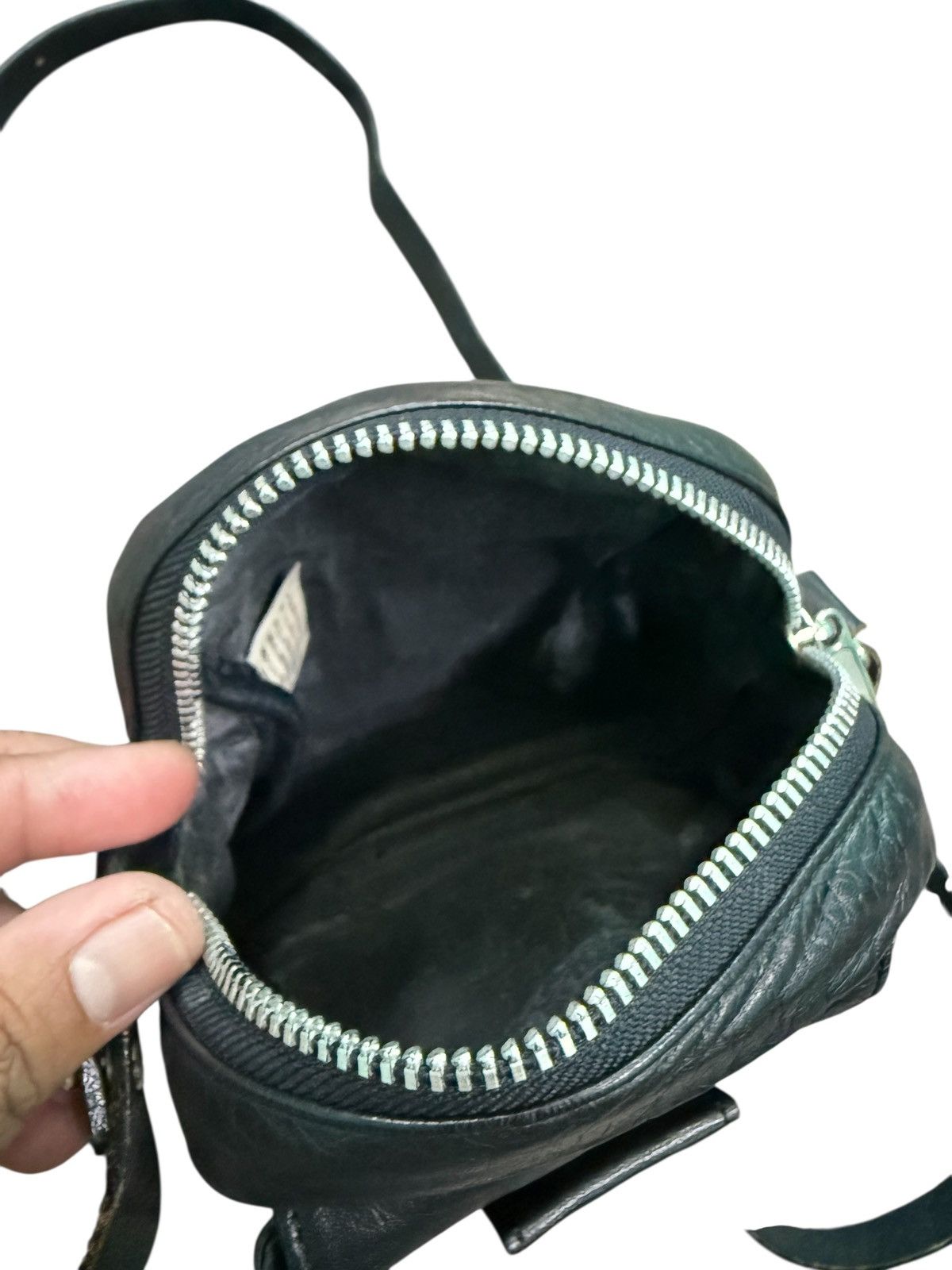 Yohji Yamamoto YSACCS YOHJI YAMAMOTO LEATHER MINI CROSSBODY BAG Size ONE SIZE - 12 Thumbnail