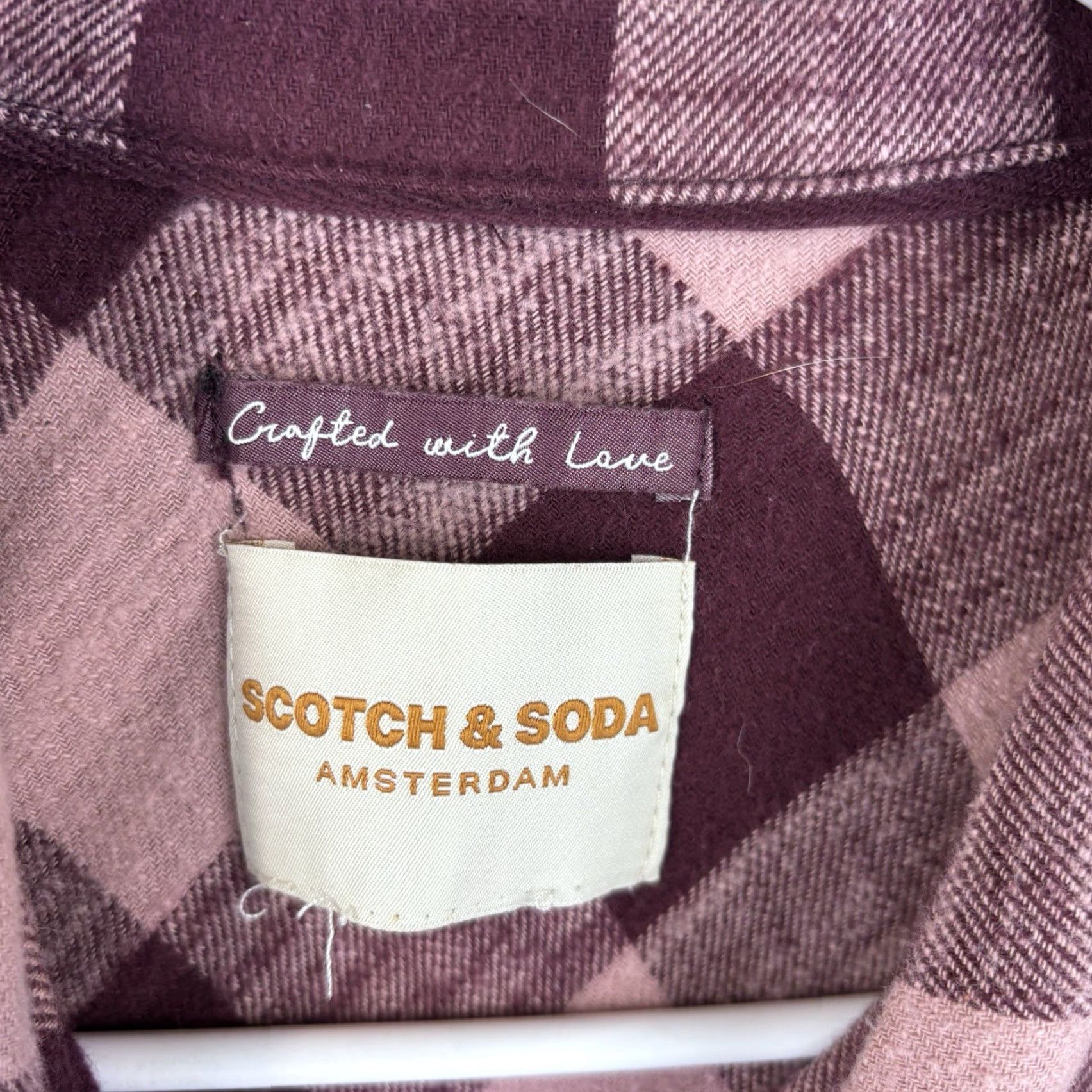 Scotch & Soda Scotch & Soda Women's Shirt Cropped Oversized Plaid Flannel 100% Cotton Multicolor Small Size S / US 4 / IT 40 - 3 Thumbnail