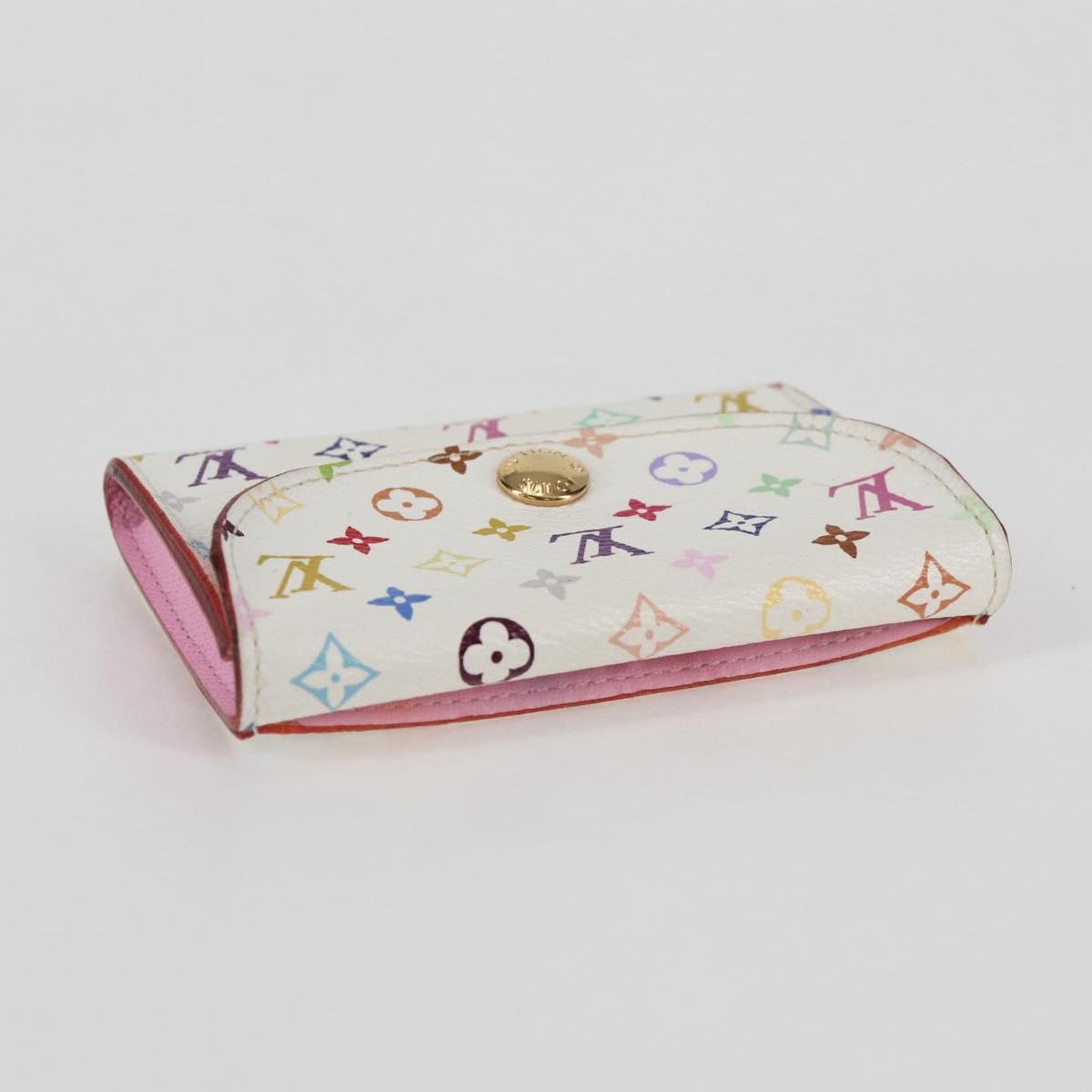 Louis Vuitton White Leather Enveloppe Carte De Visite