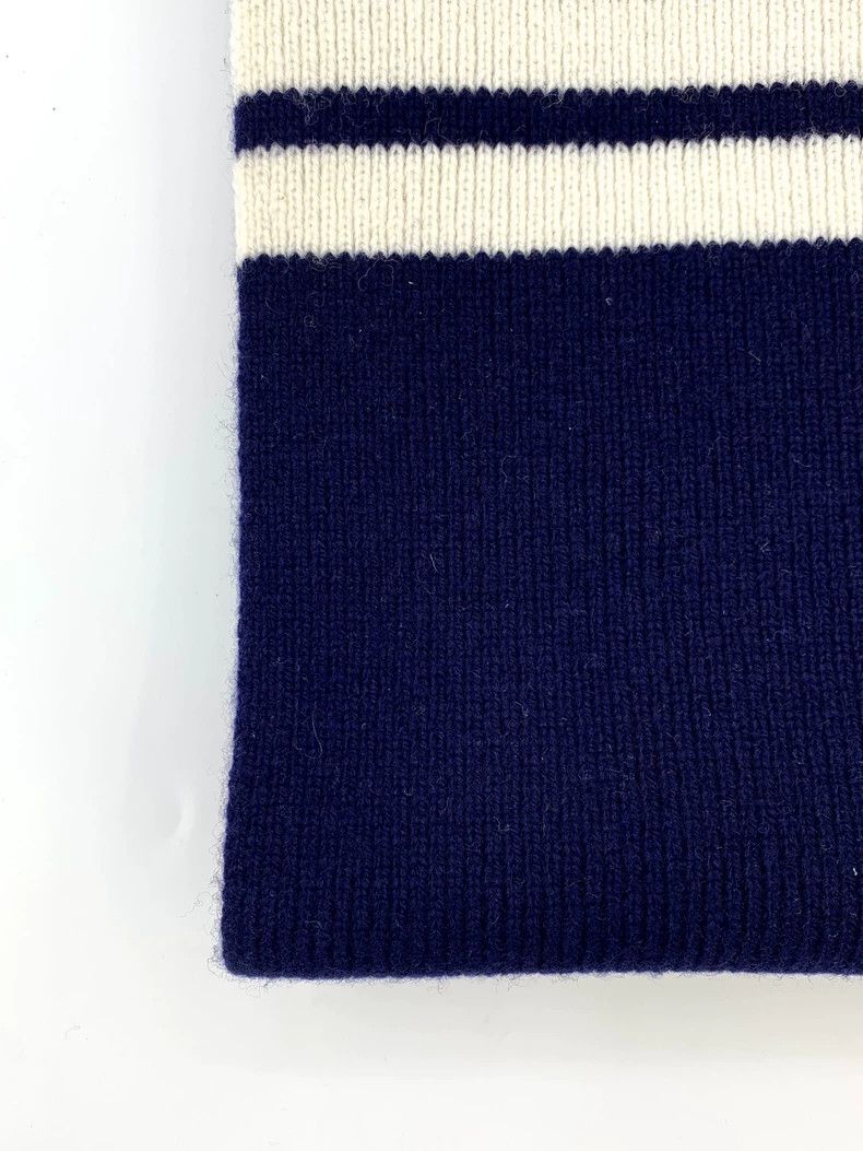 Thom Browne Thom Browne Size 0 Dark blue classic four-bar wool knitted Size ONE SIZE - 4 Thumbnail