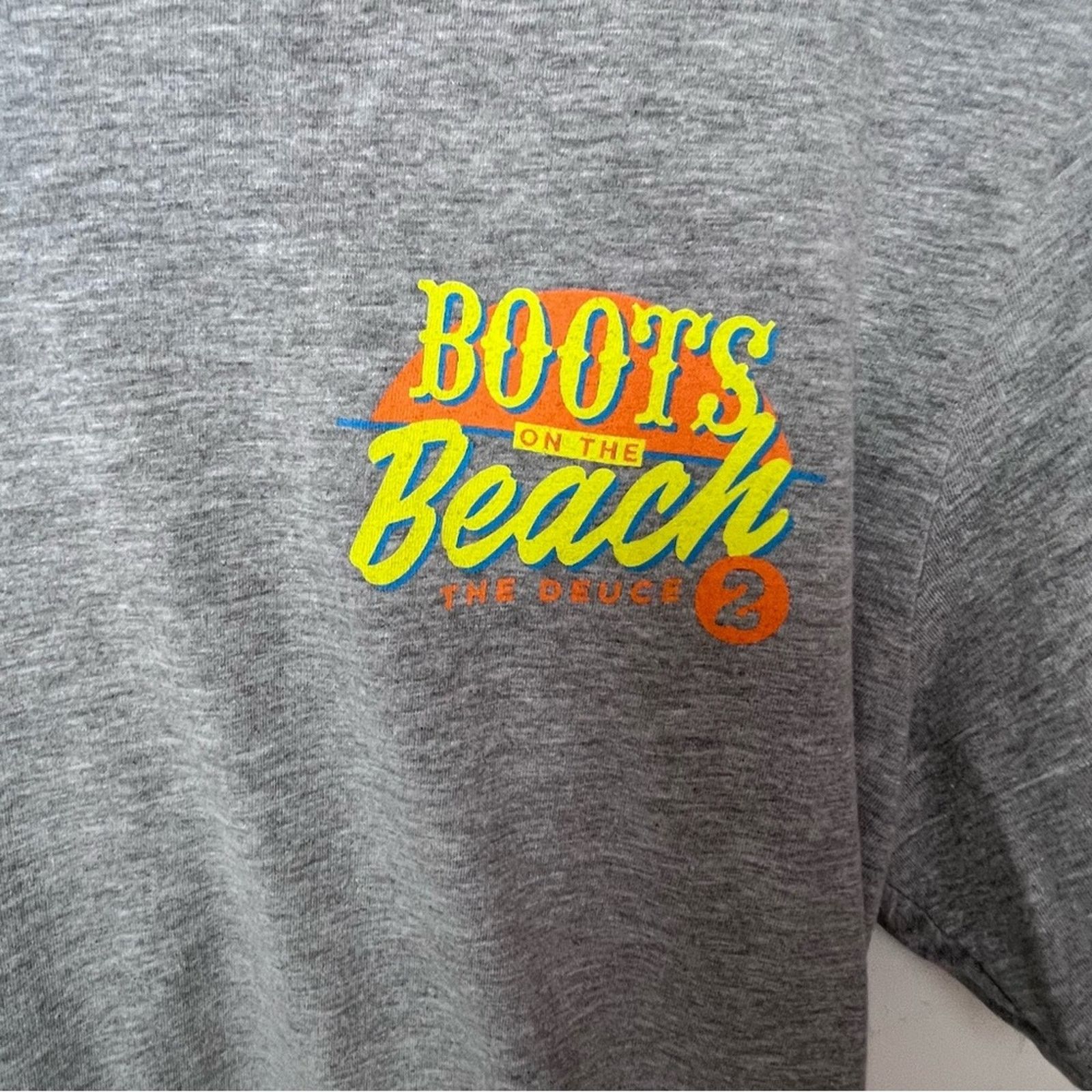Canvas Canvas Grey Boots on the Beach Grey Tee Shirt Size Medium Size M / US 6-8 / IT 42-44 - 6 Thumbnail