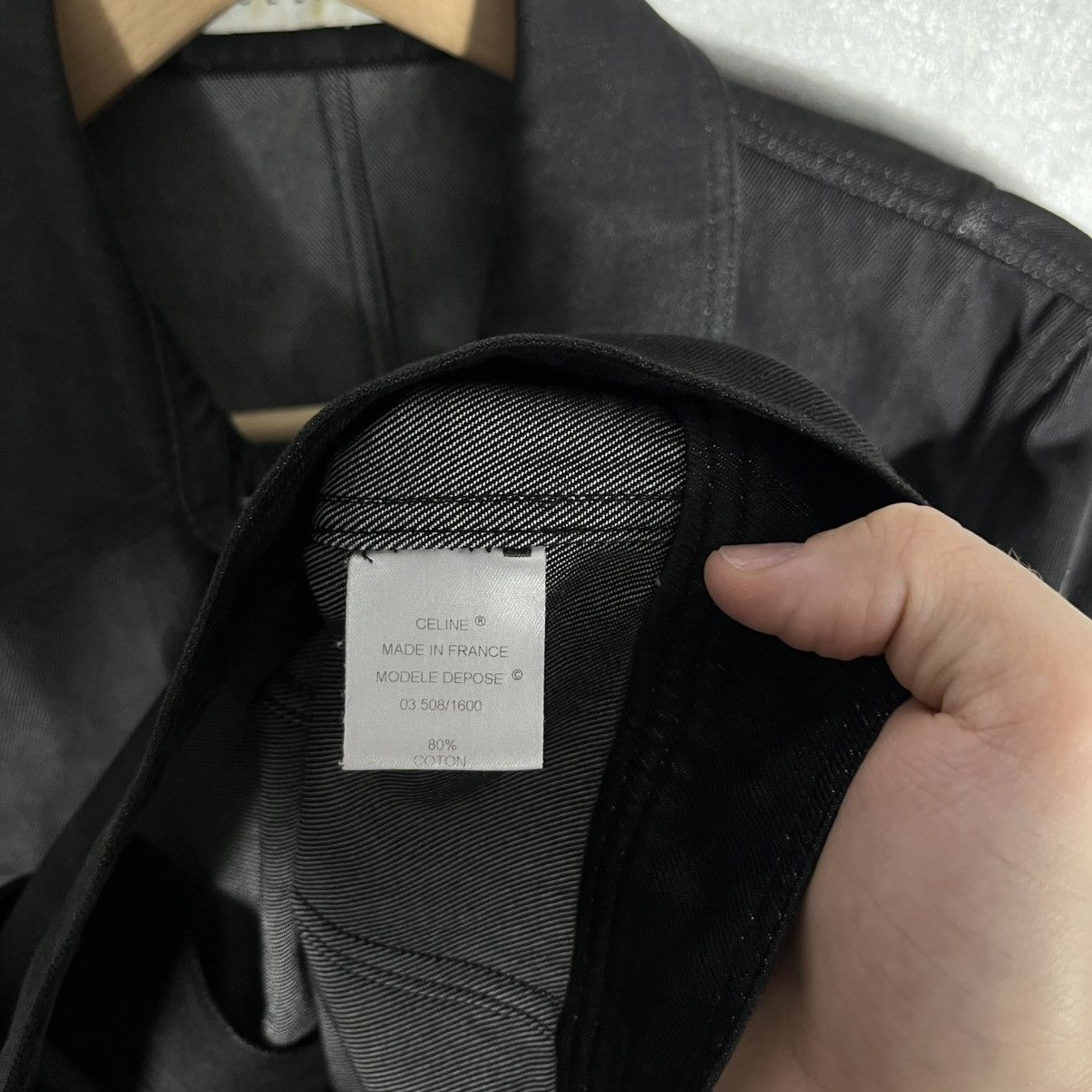 Celine CELINE PARIS PHOEBE PHILO SILK COTTON DENIM TRUCKER JACKET Size US S / EU 44-46 / 1 - 16 Thumbnail