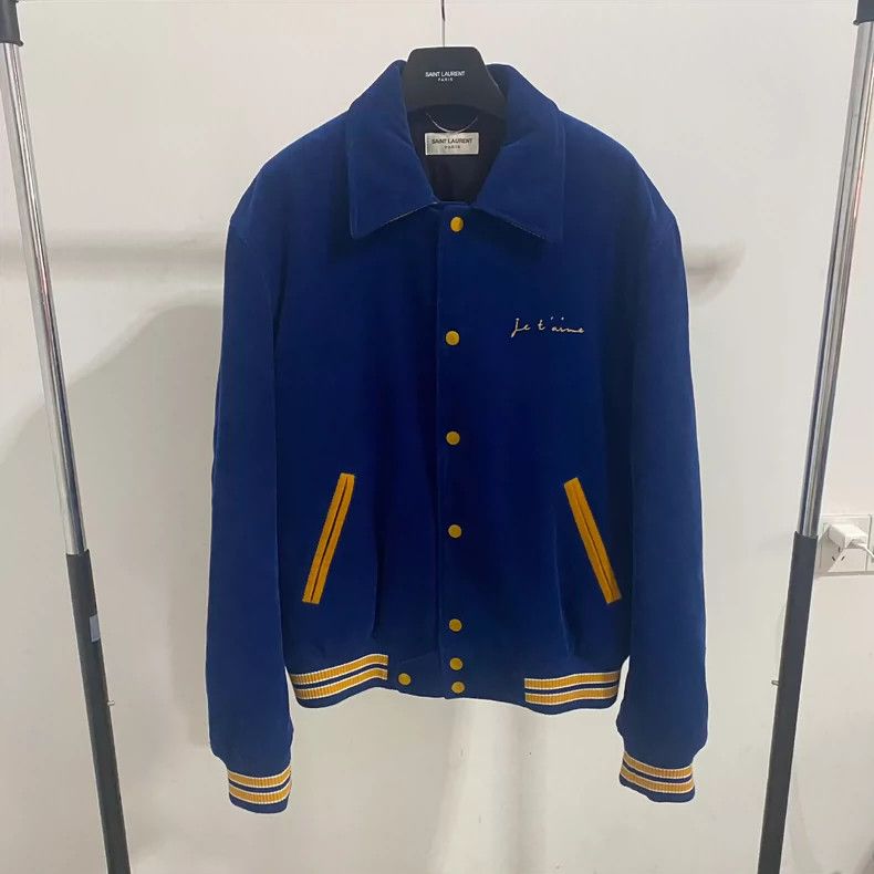 Saint Laurent Paris saint Laurent paris17 FW Blue Corduroy Teddy jacket 2503-N Size US L / EU 52-54 / 3 - 1 Thumbnail
